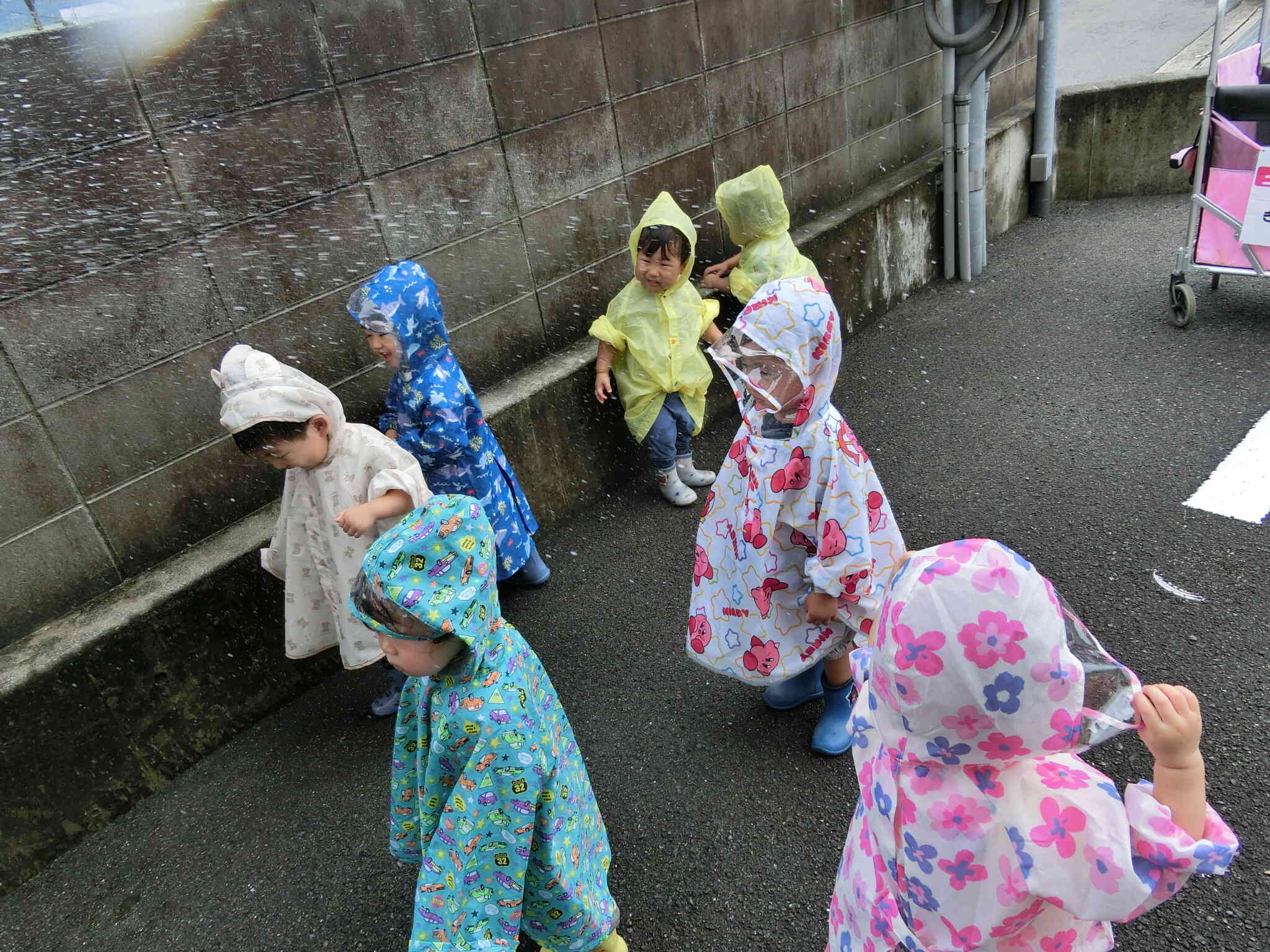 雨やんじゃった…