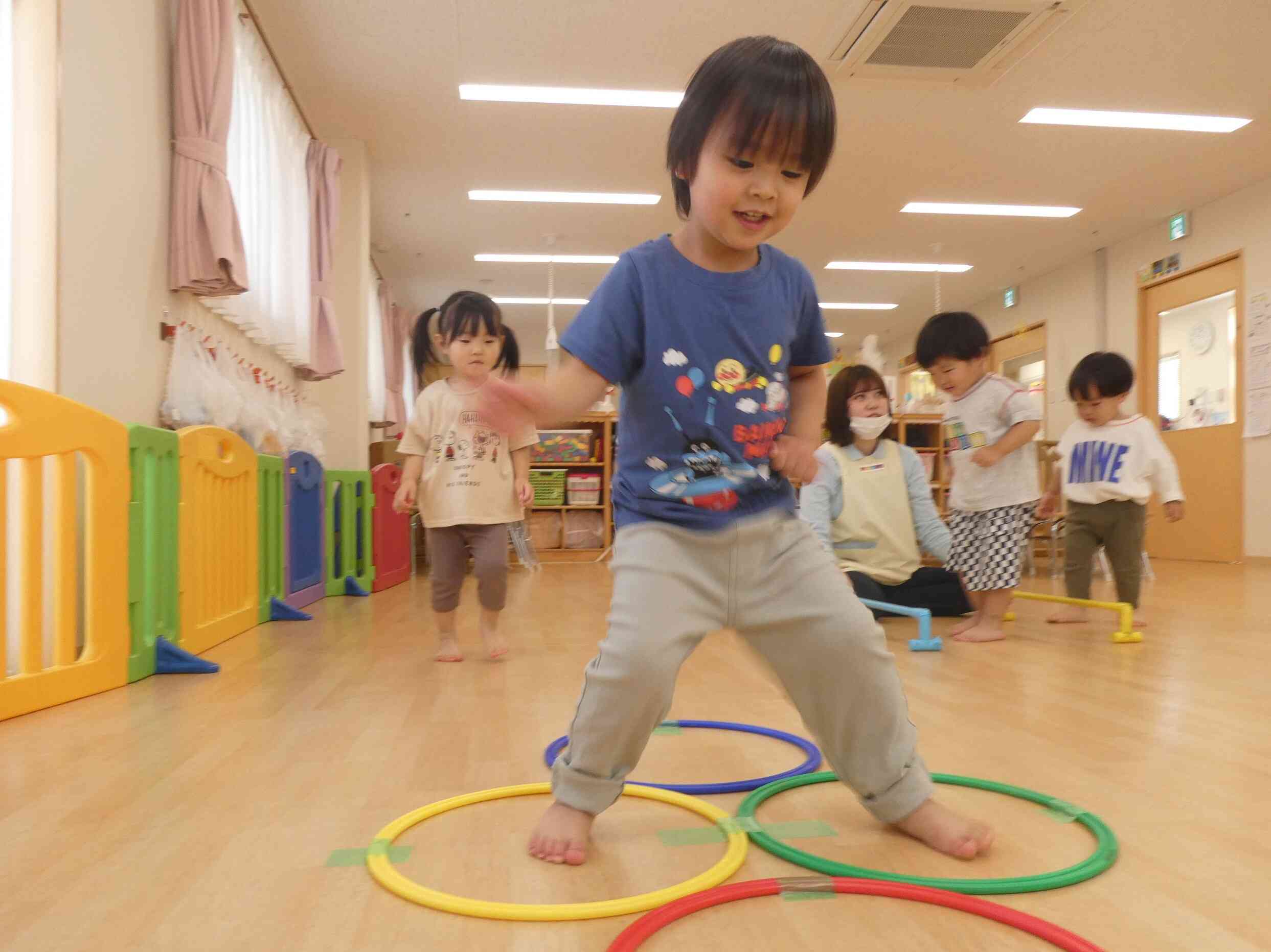 両足跳び上手でしょ☆