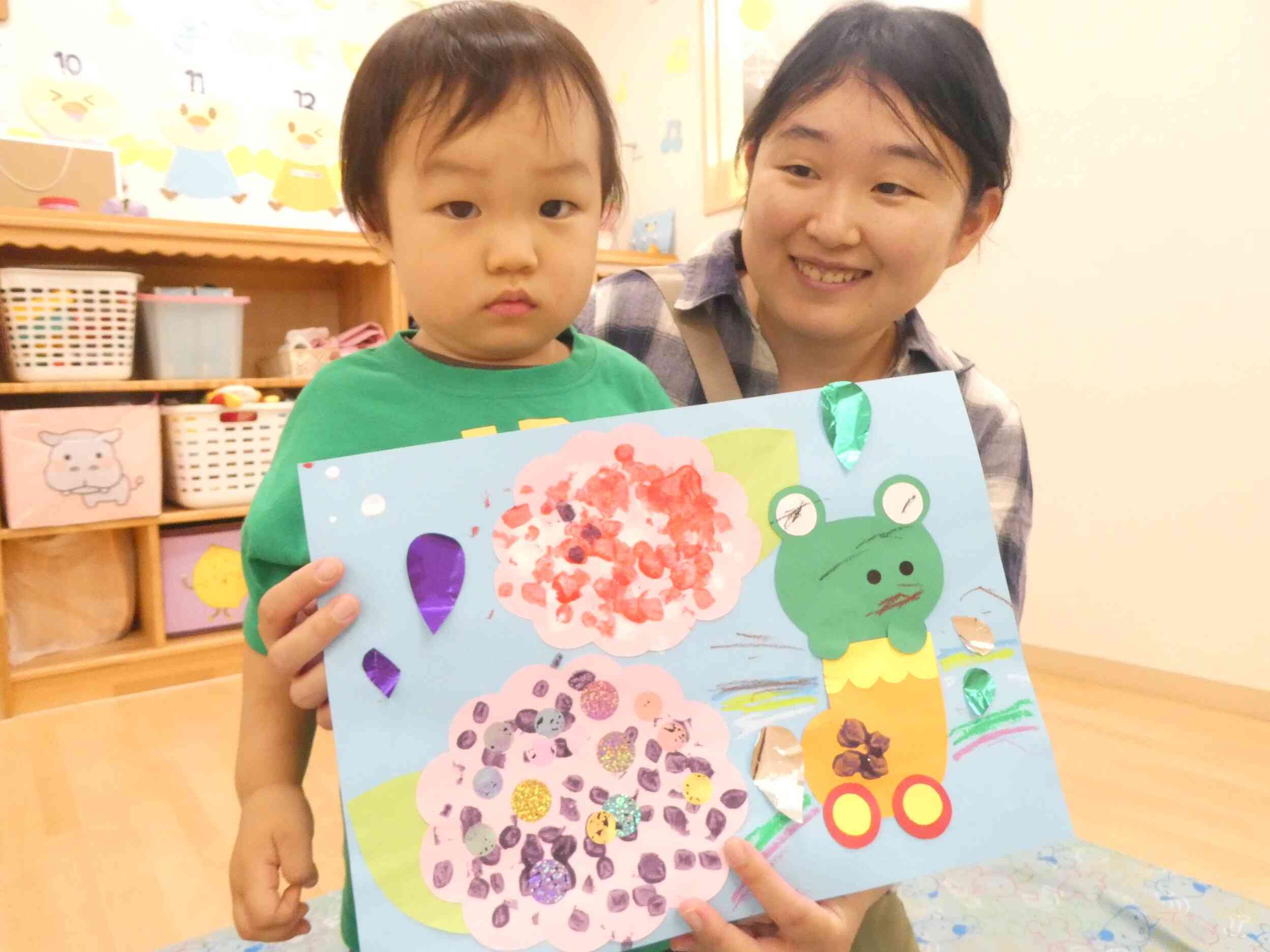 子育て支援　【スタンプ遊び】♪