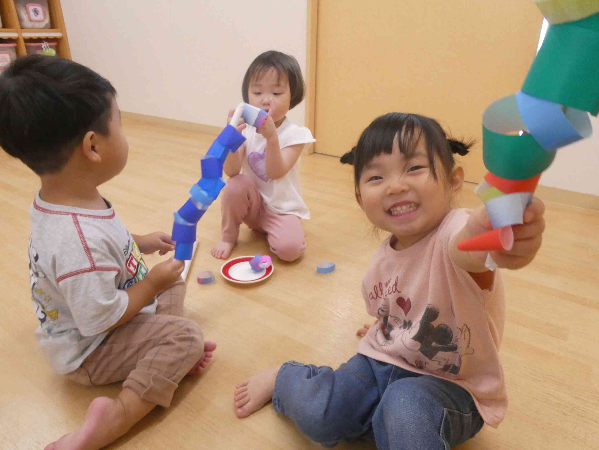 うさぎ組　輪っか集めゲーム☆