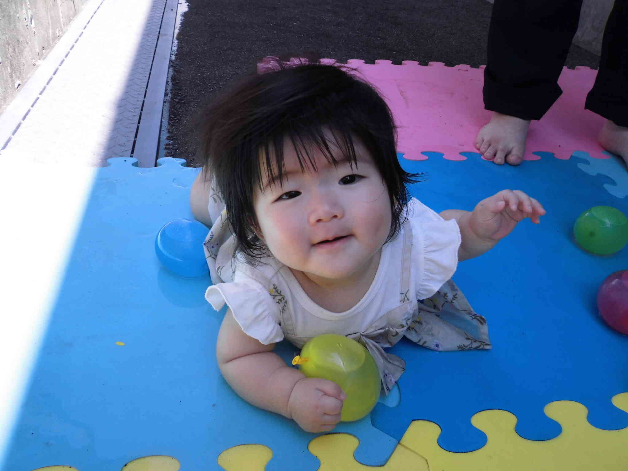 黄色の風船見つけた♡