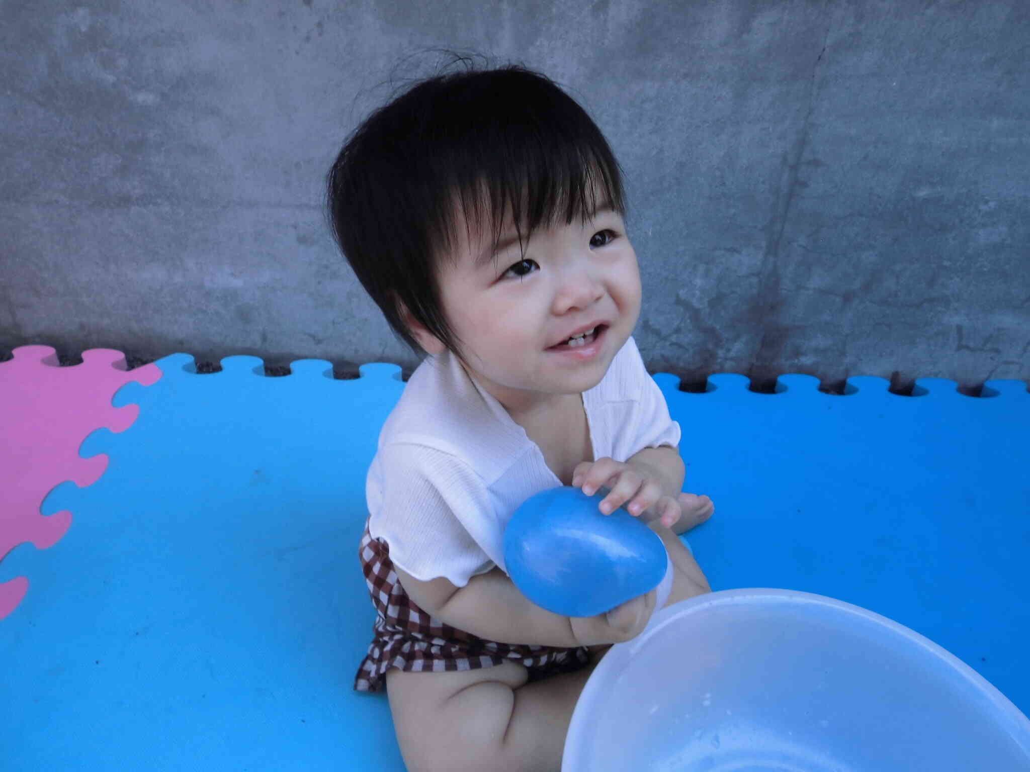 水風船楽しいー♪