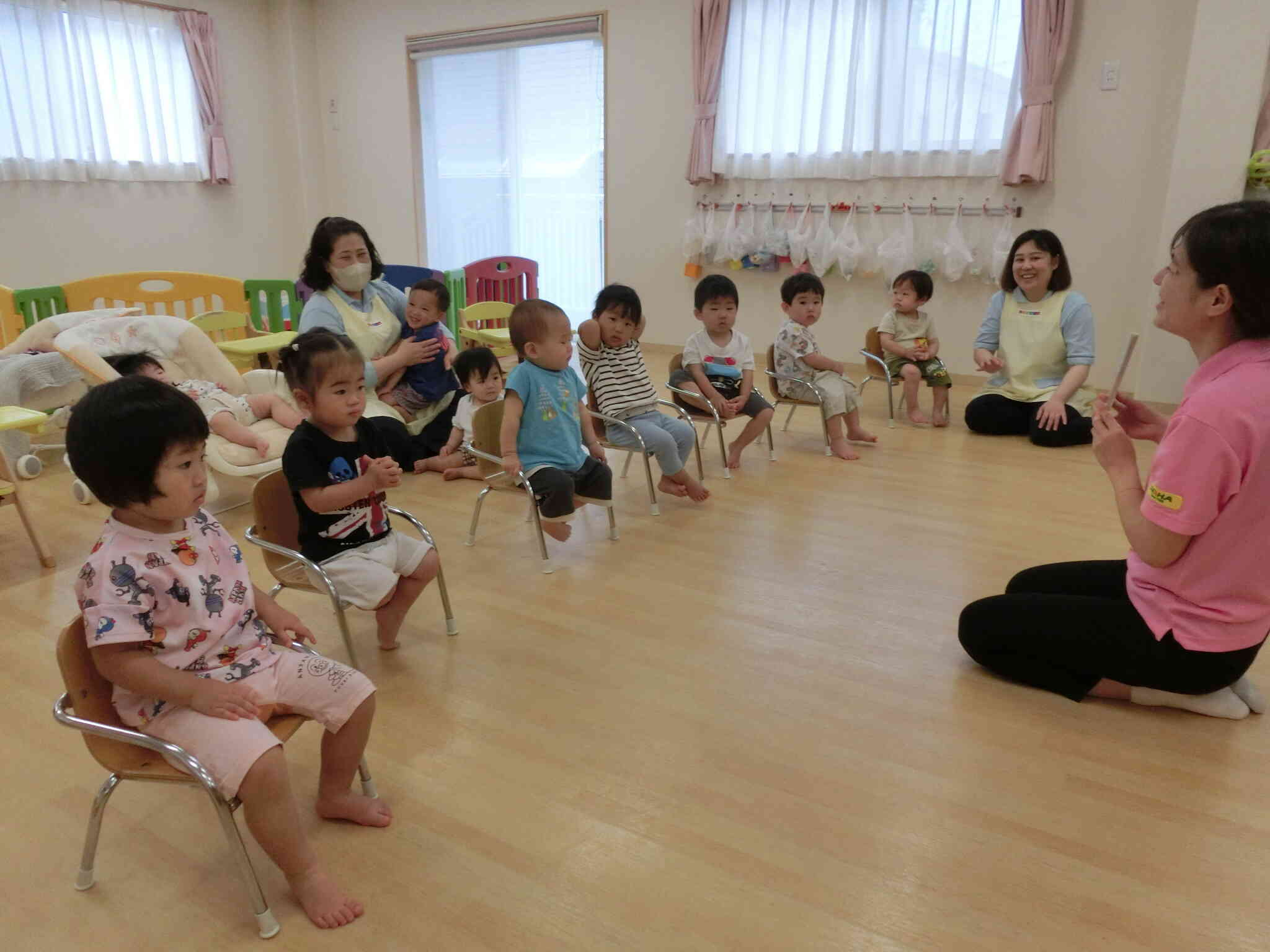 ひよこ組　英会話に参加したよ！