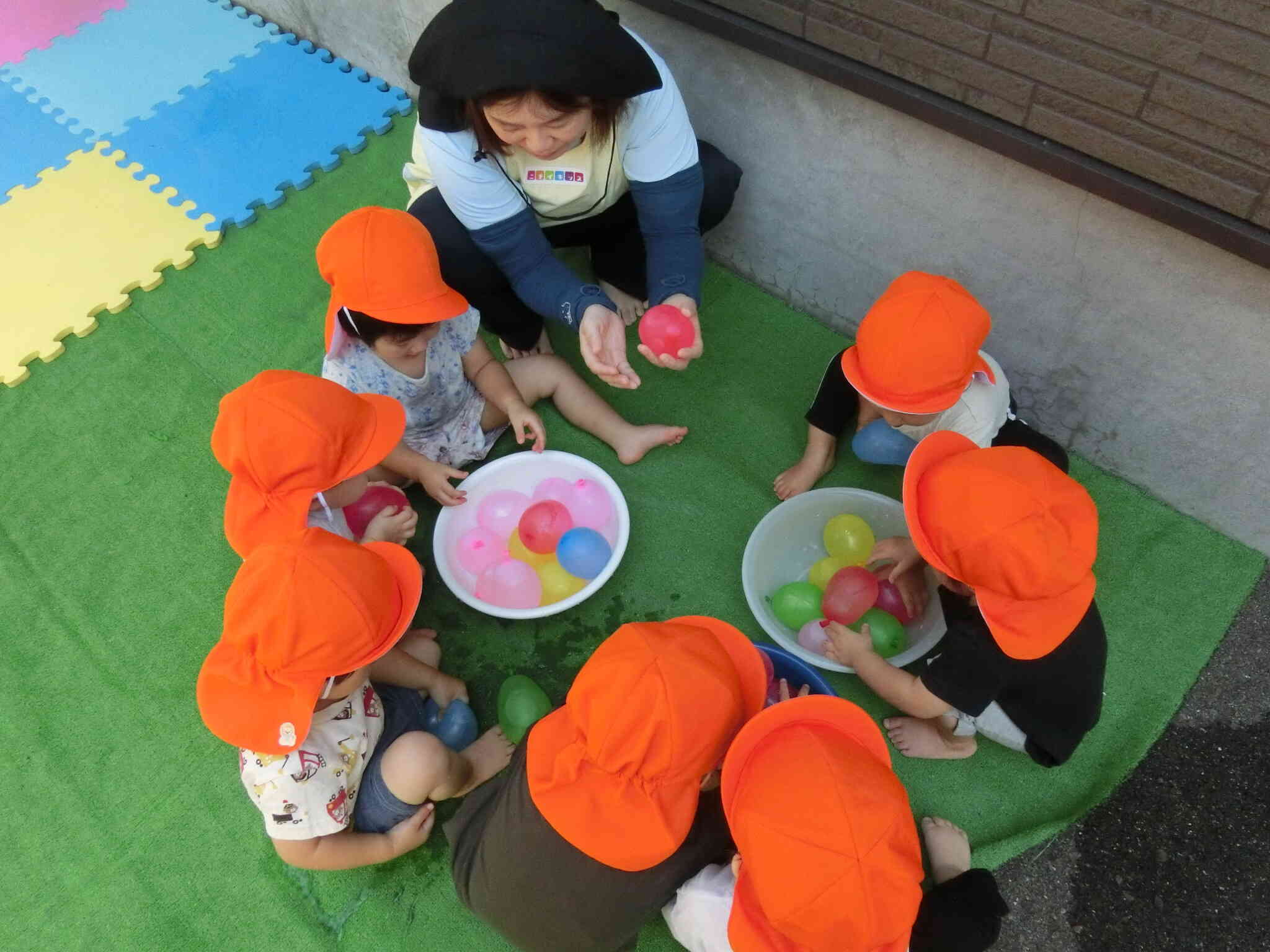 あひる組　水風船遊び☆
