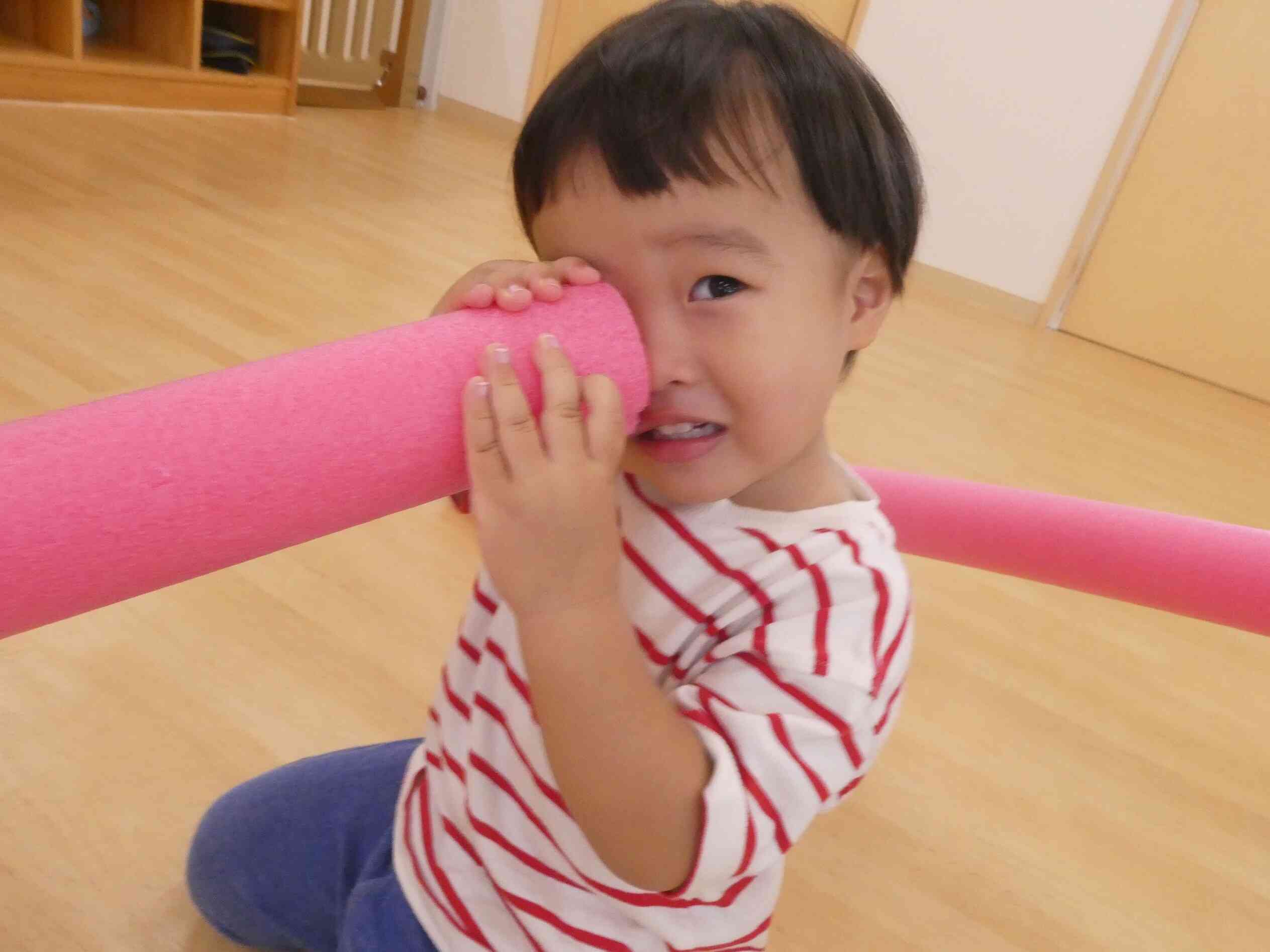 何か見えるかな？♥