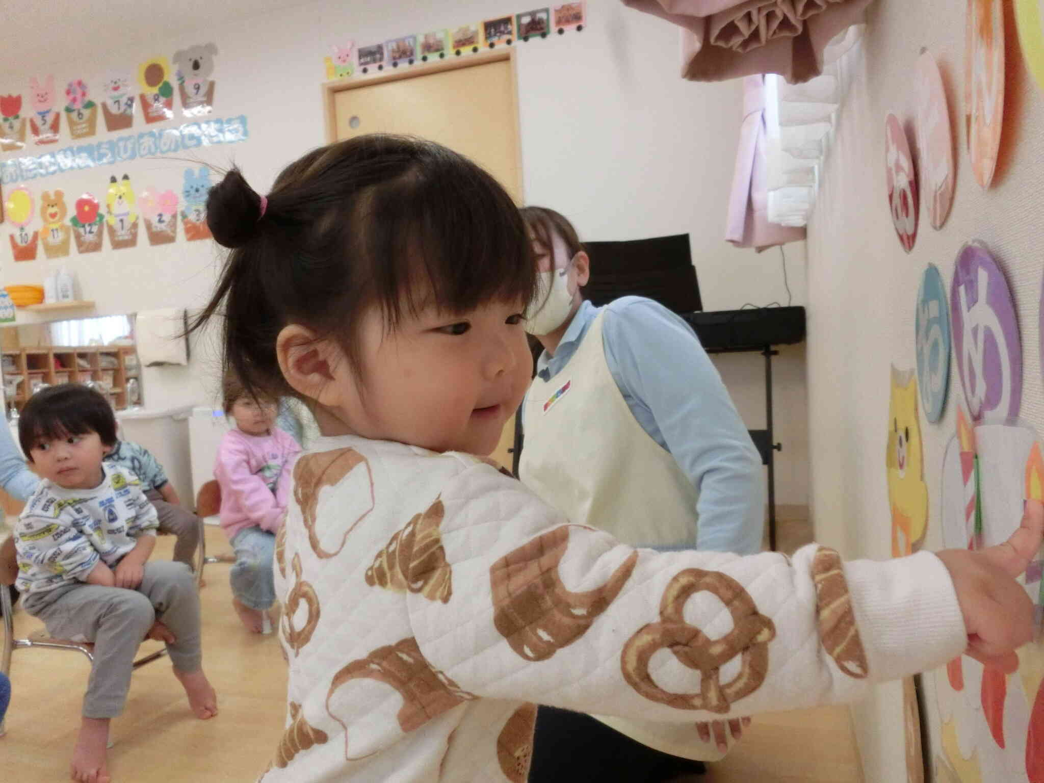 どこに貼ろうかな？