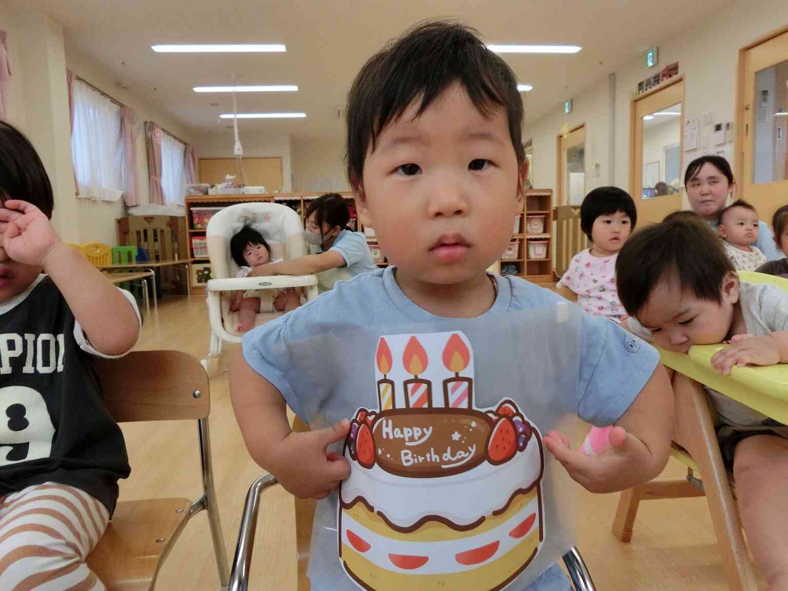 ケーキが出てきたよ!