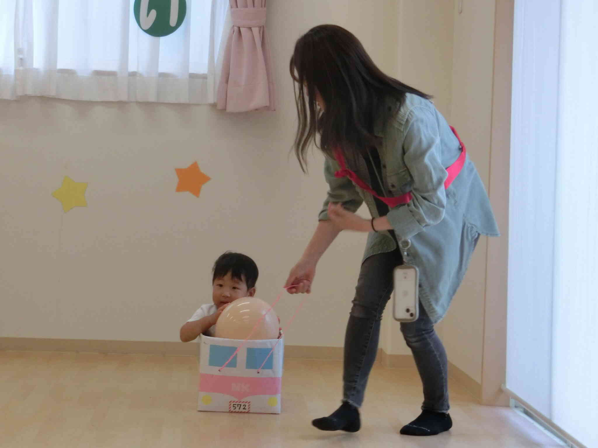 引っ張ってー♪