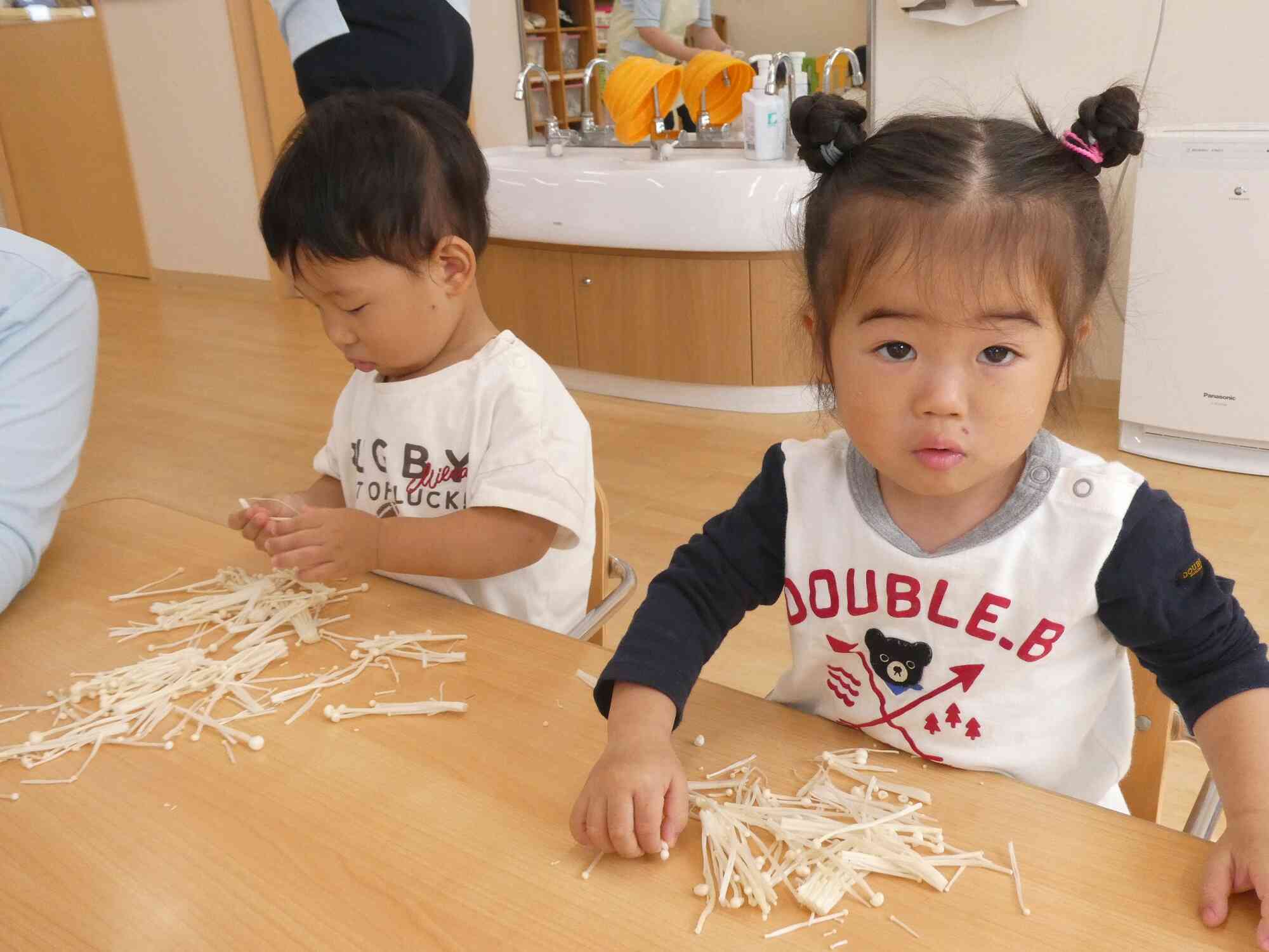 えのき触ったよ♪