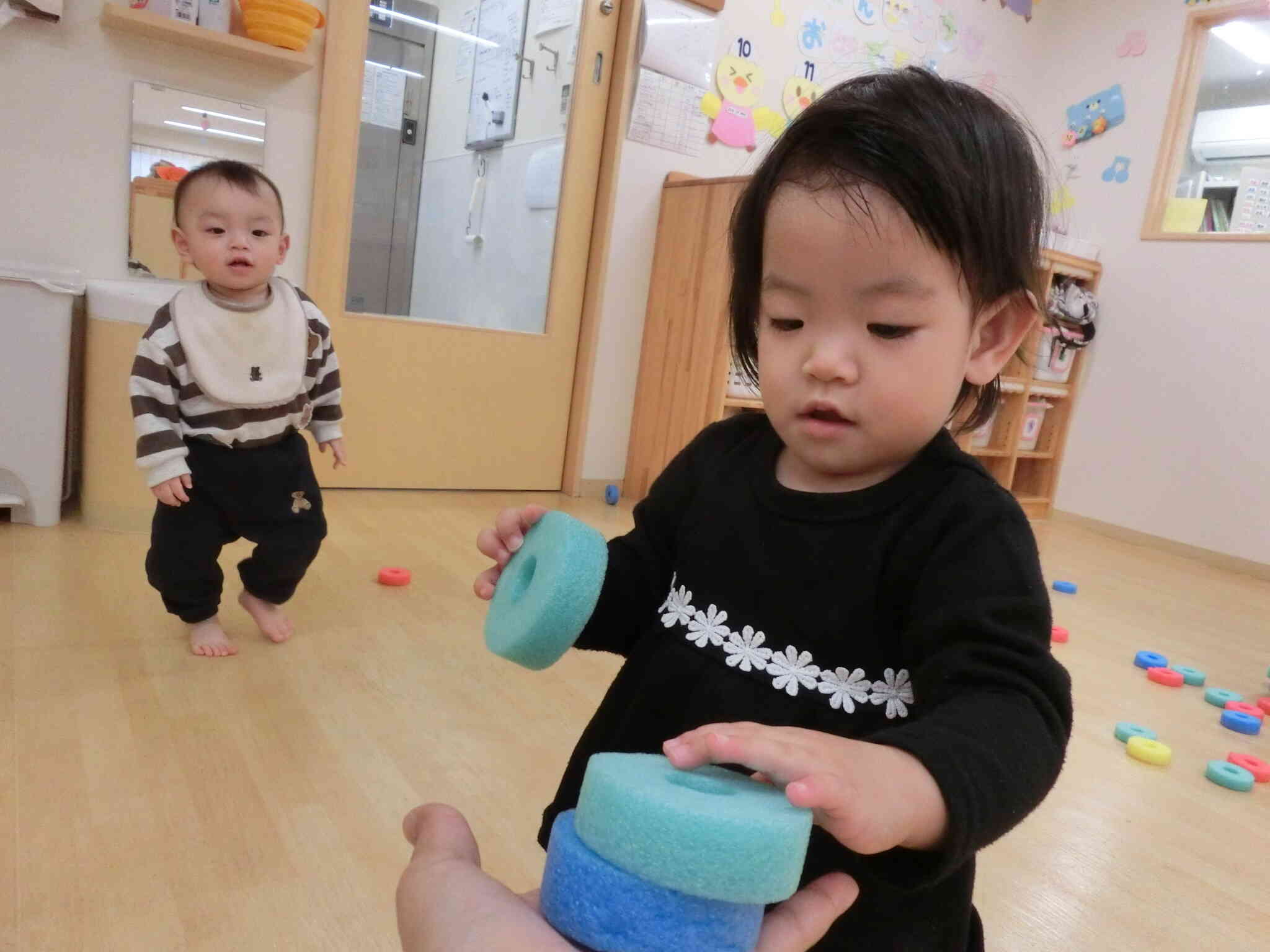 先生の手の上で…