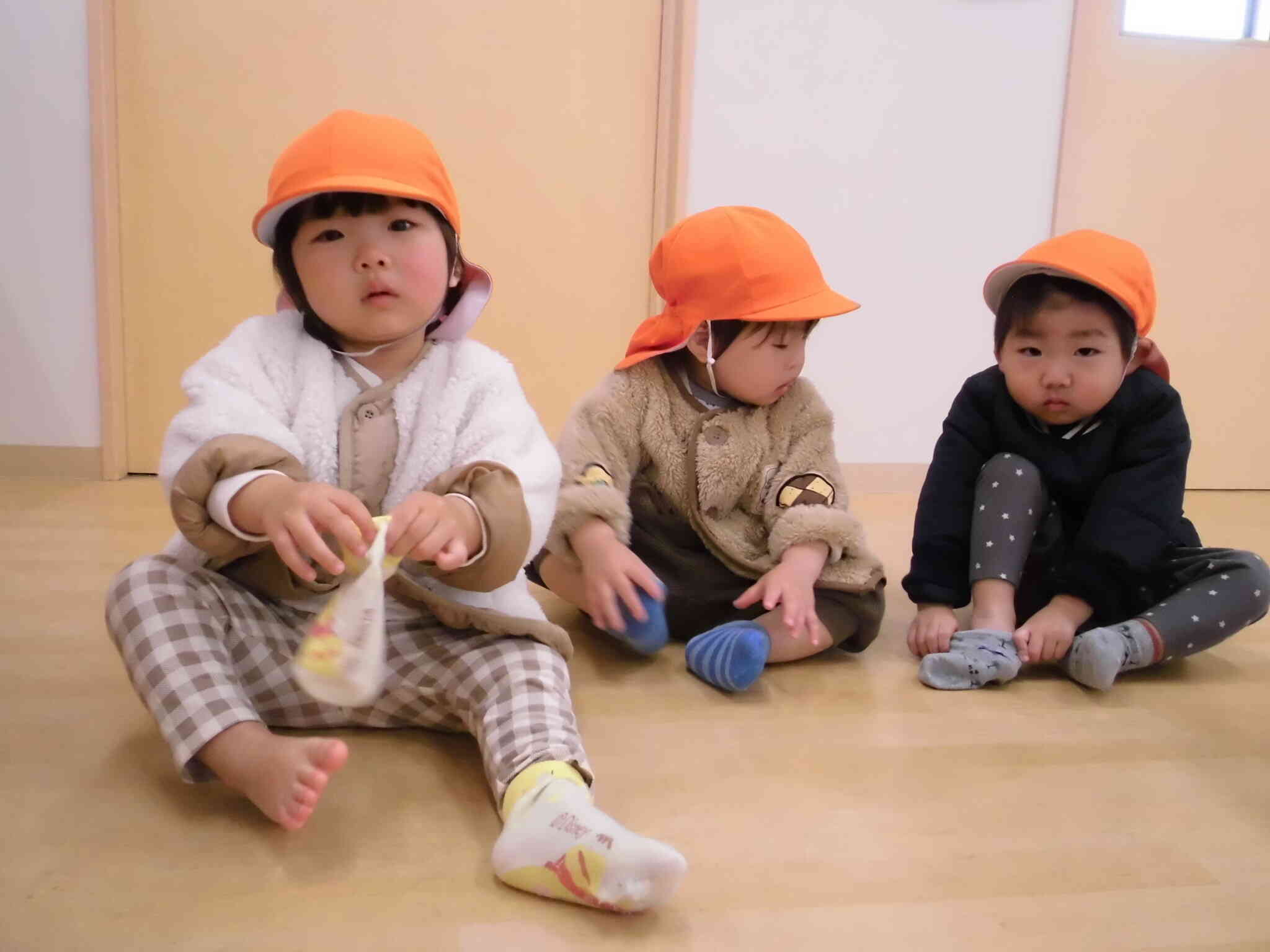 自分で履くから見ててね