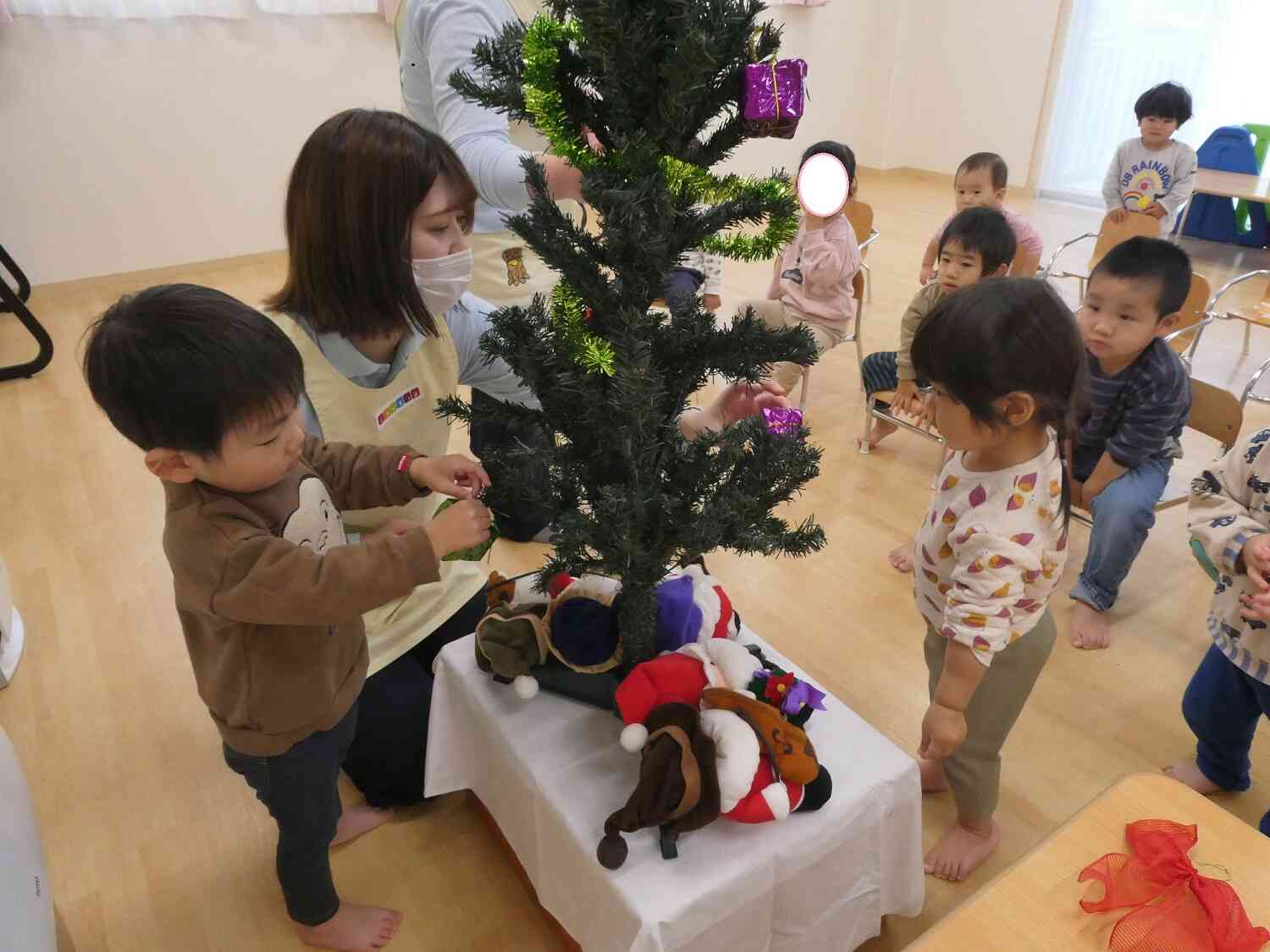 どこに付けようかなぁ?