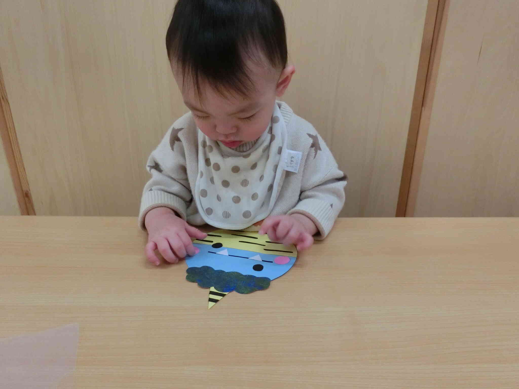 頬っぺたをここに貼って♬