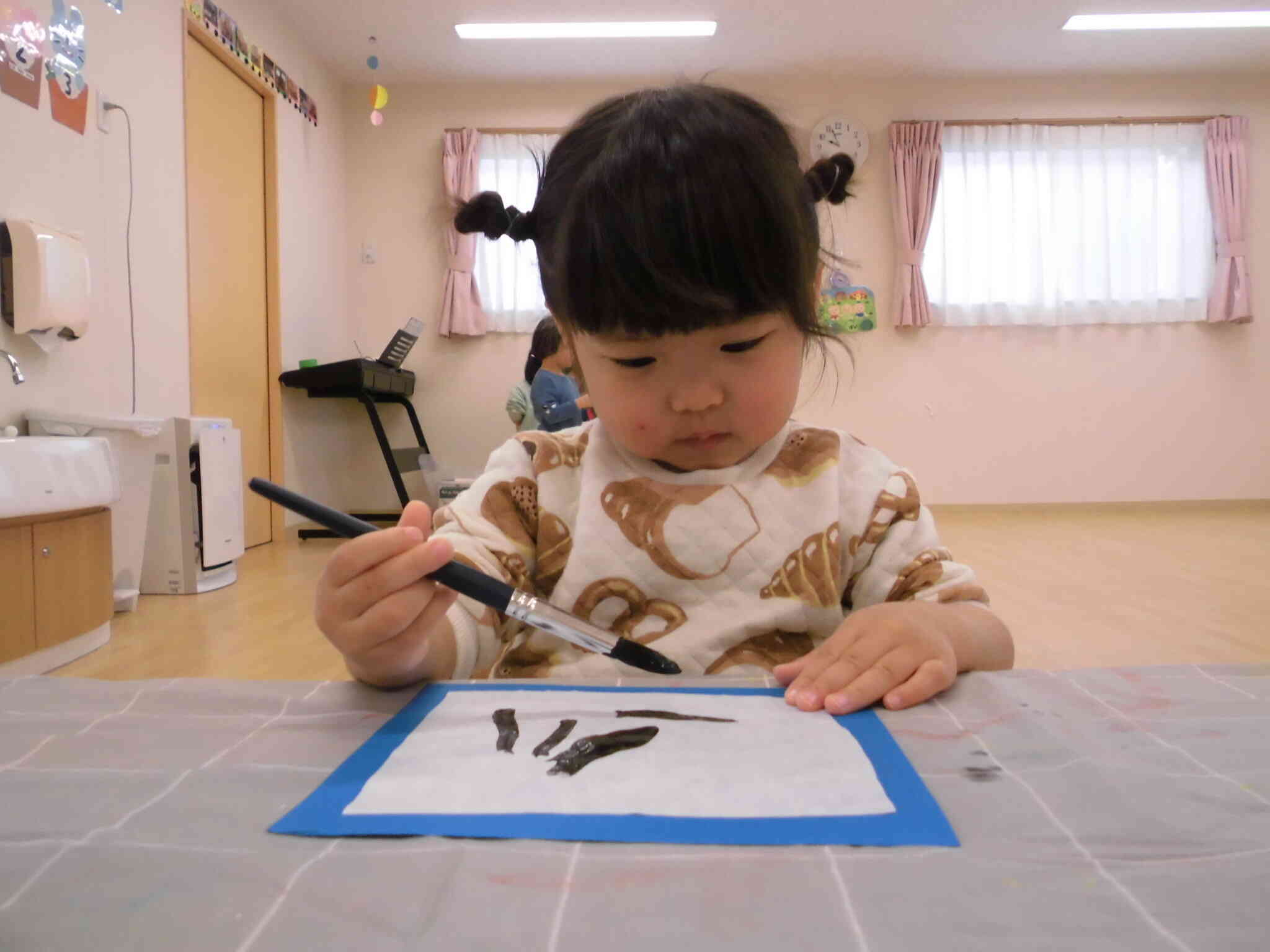 あひる組　書初めをしたよ♥