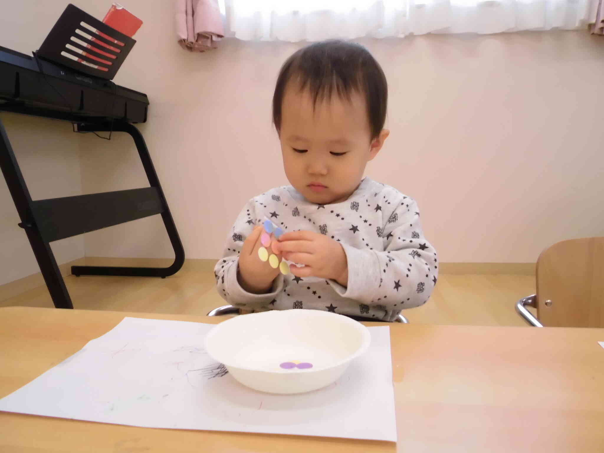 キラキラシールも貼って・・