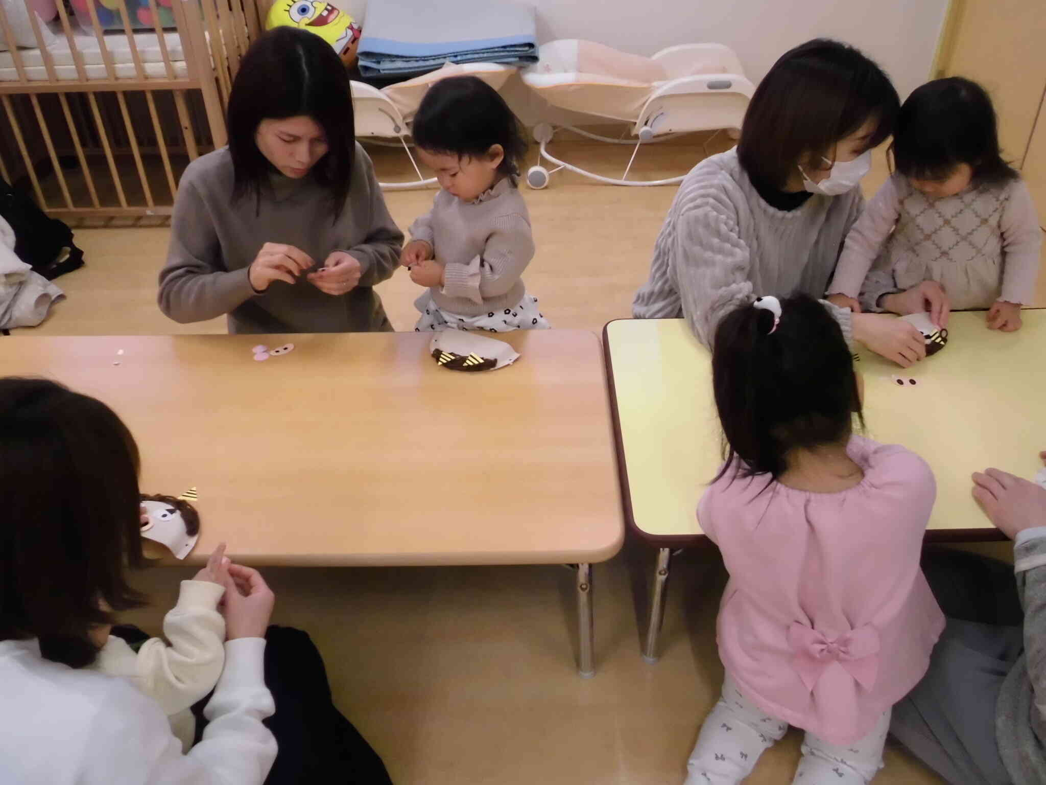 どんな鬼のお面が完成するかな？？