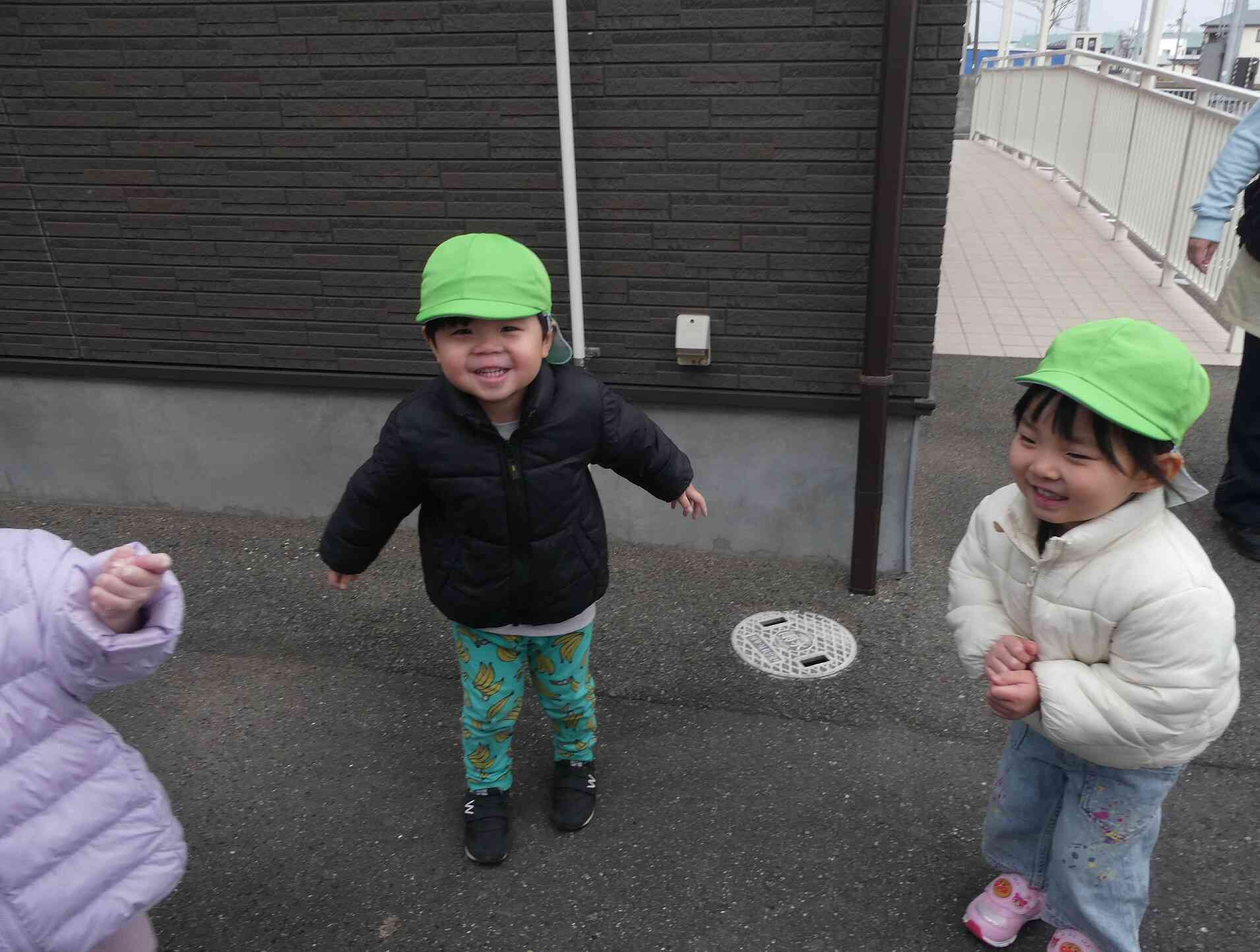 うさぎ組　雪が降ったよ♡