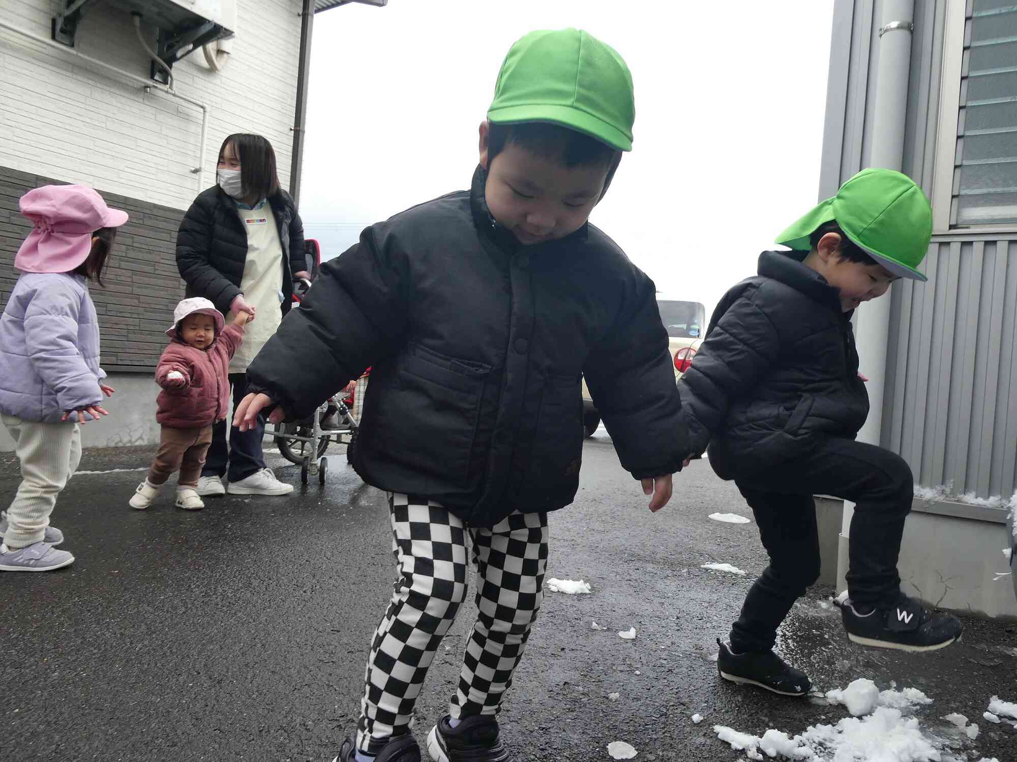 雪遊び楽しいな♡