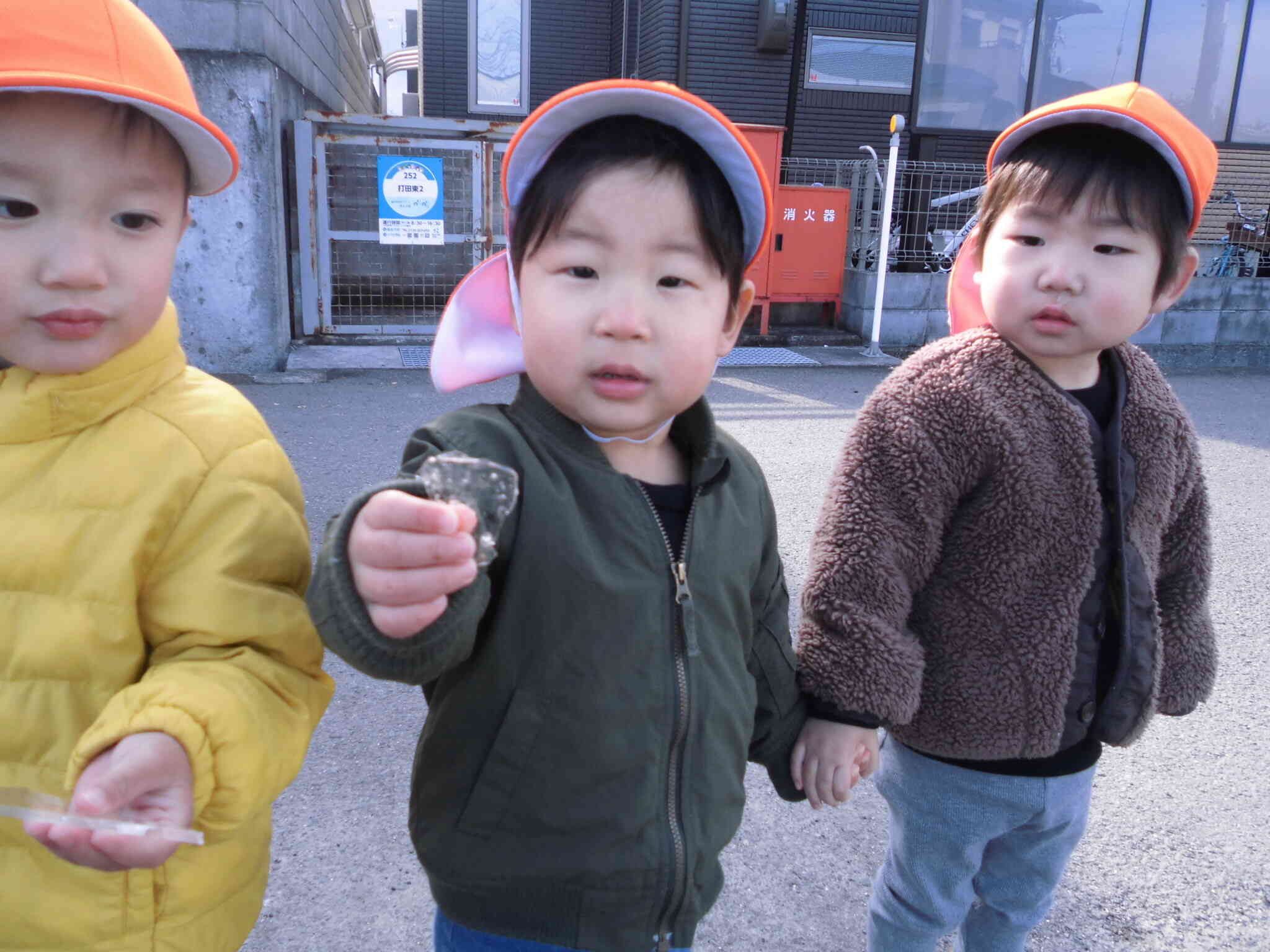 あひる組　寒さに負けないぞ！