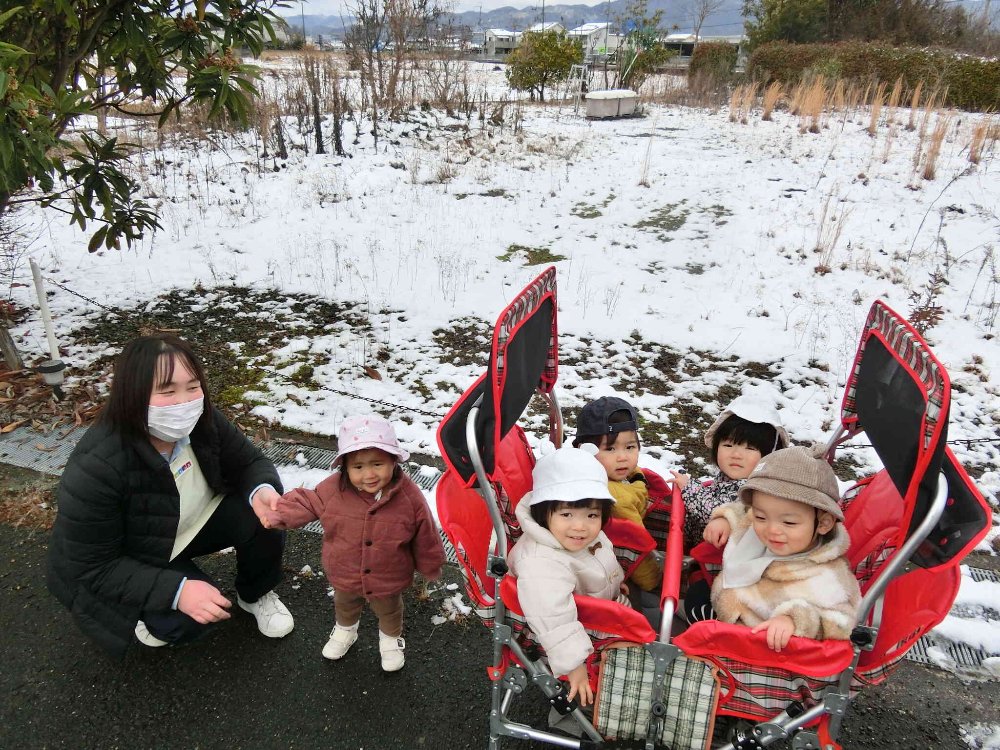 ひよこ組　一面真っ白だ！！