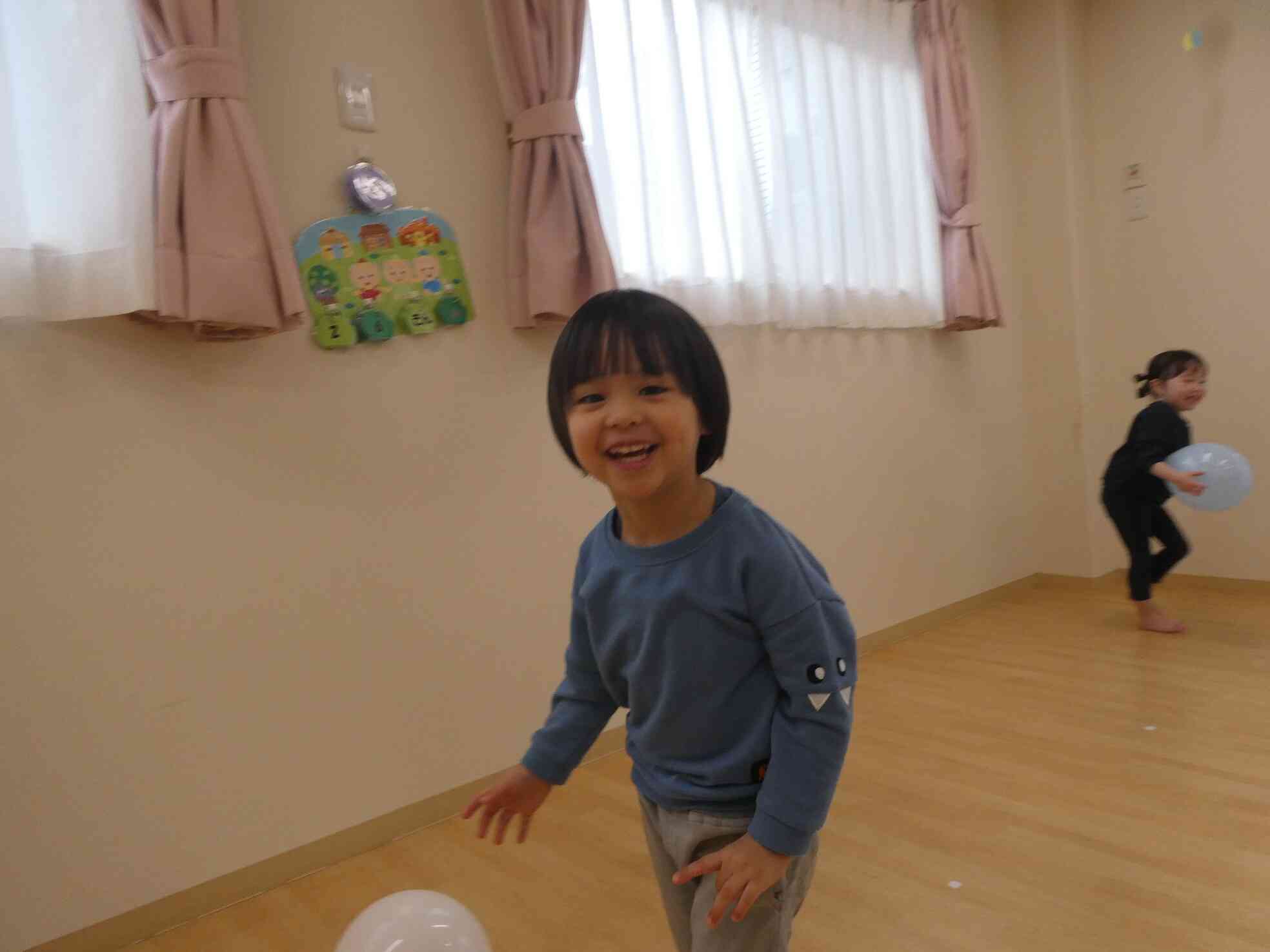 風船楽しいね♪