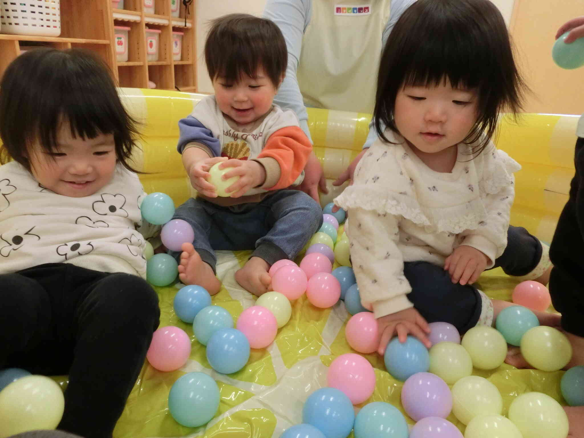 ボールがいっぱいだー