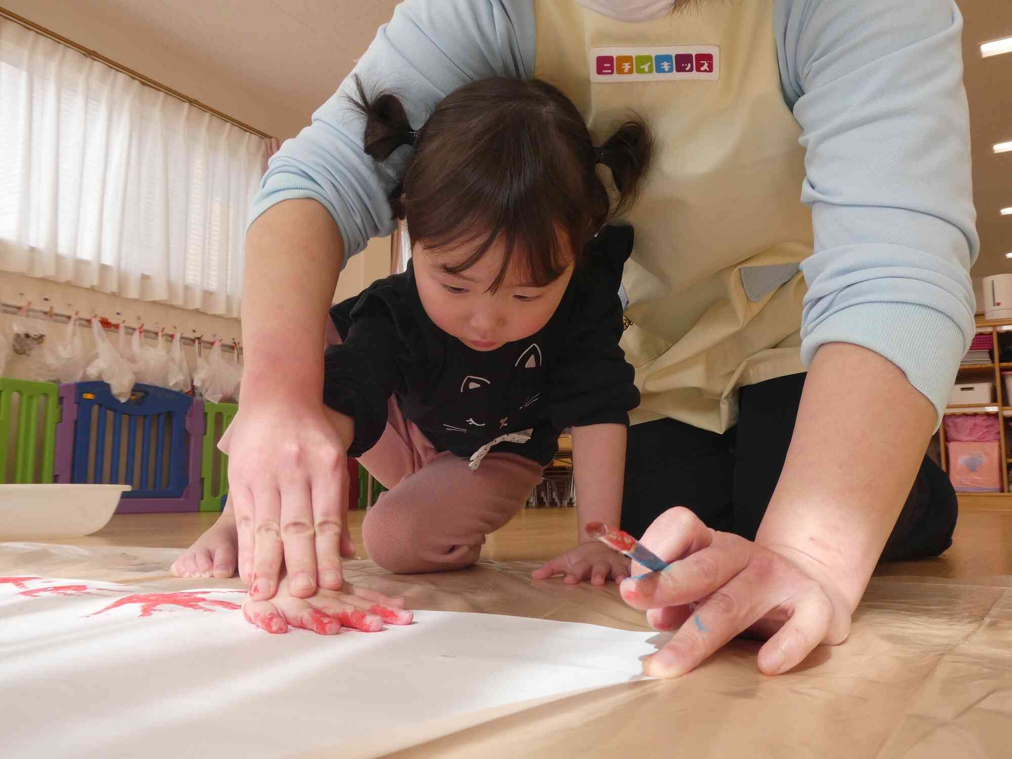 大きな虹を作ったよ！