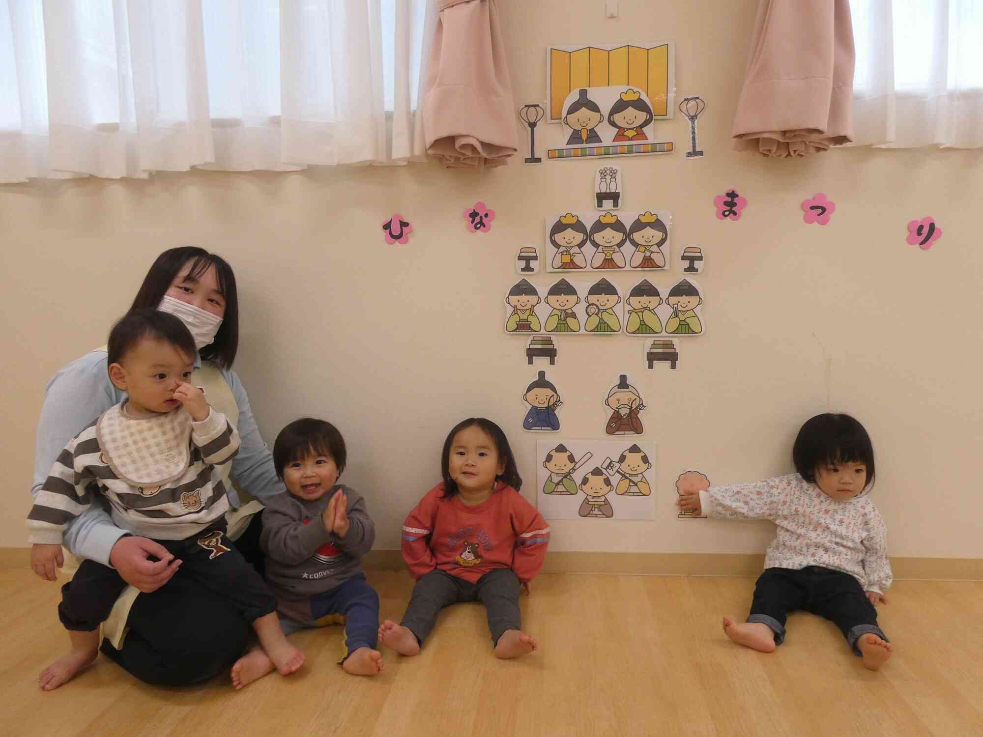 ひな人形とパチリ☆