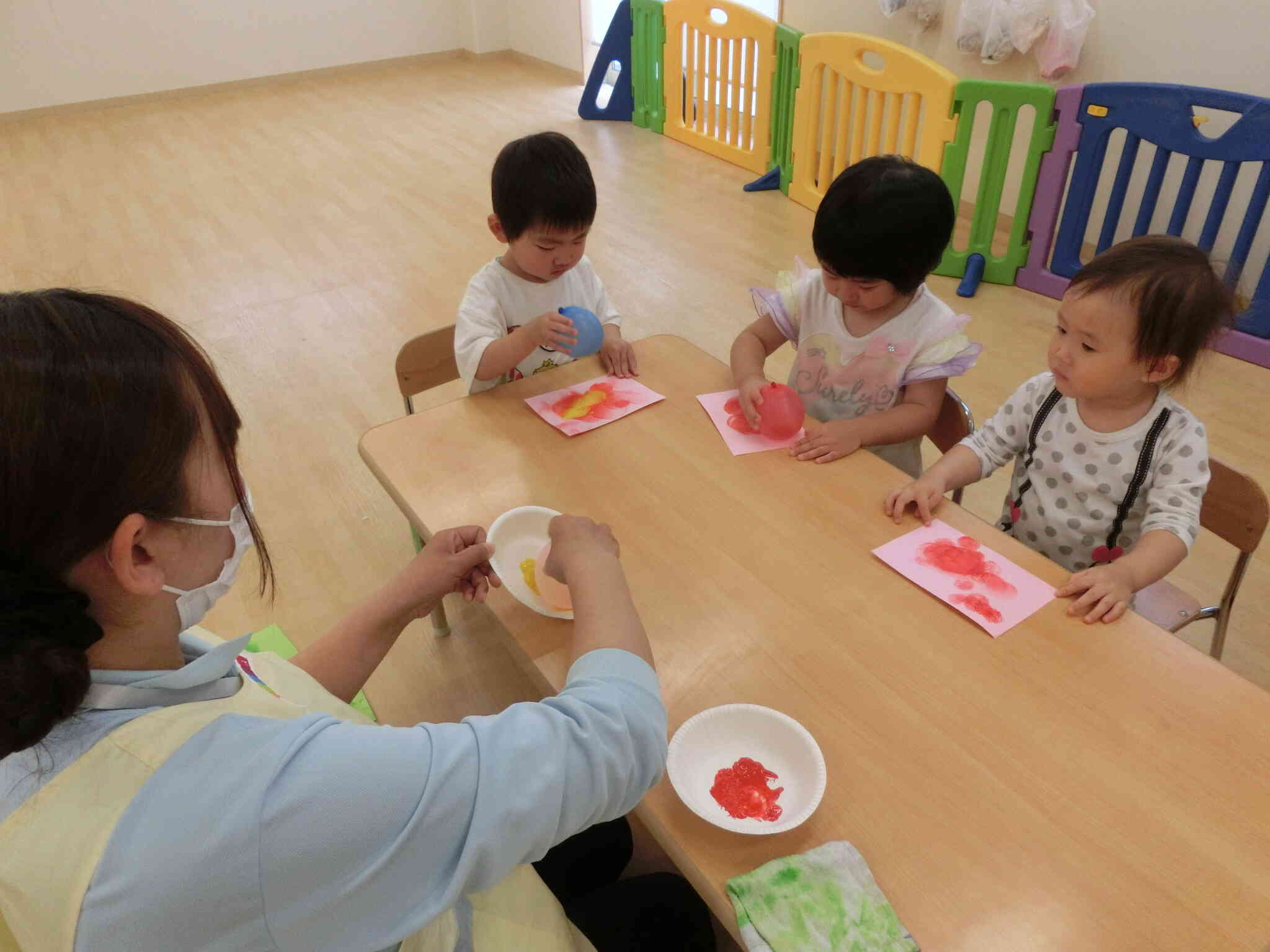 先生を見て勉強中♪