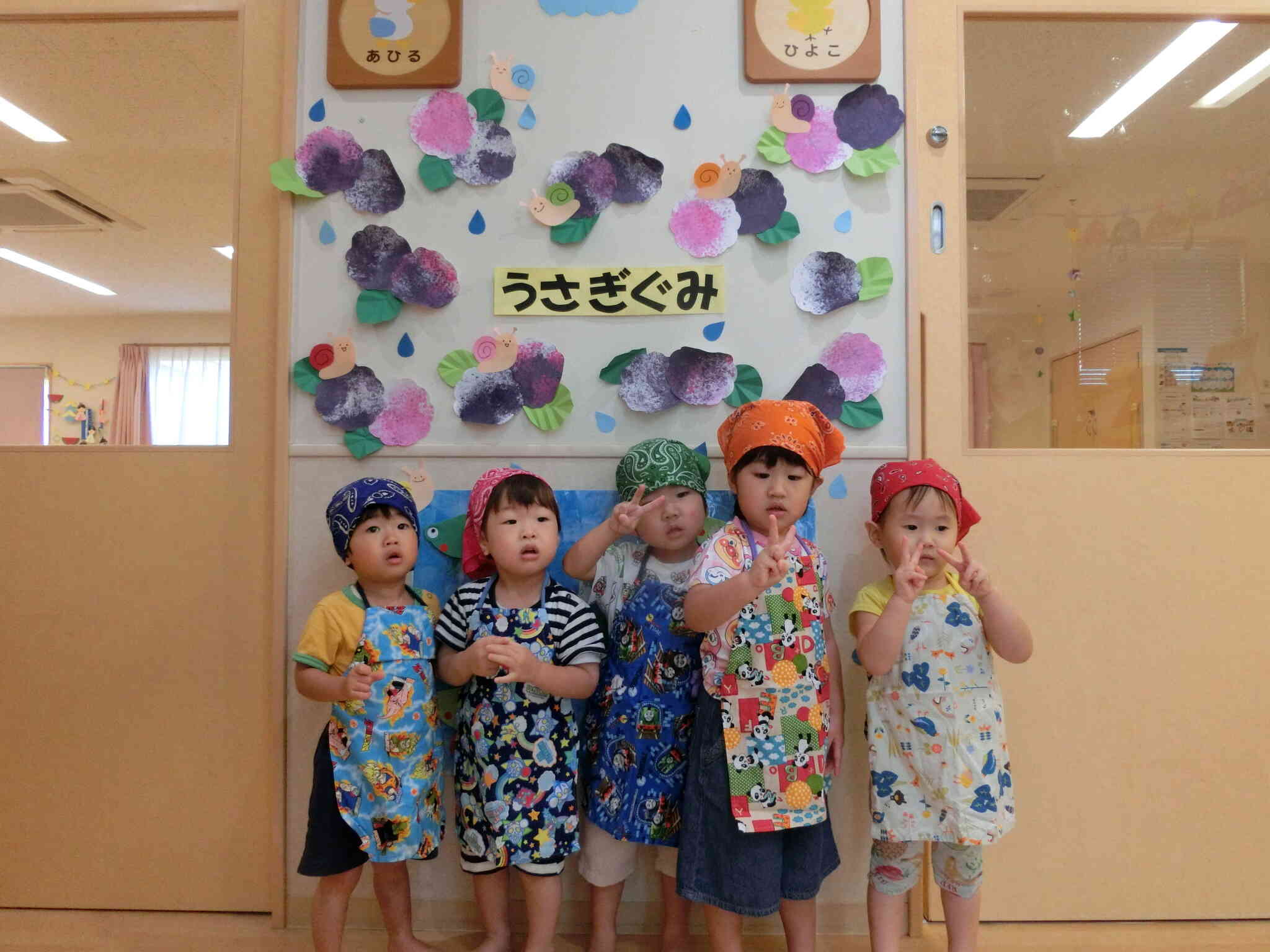 エプロン姿で☆
