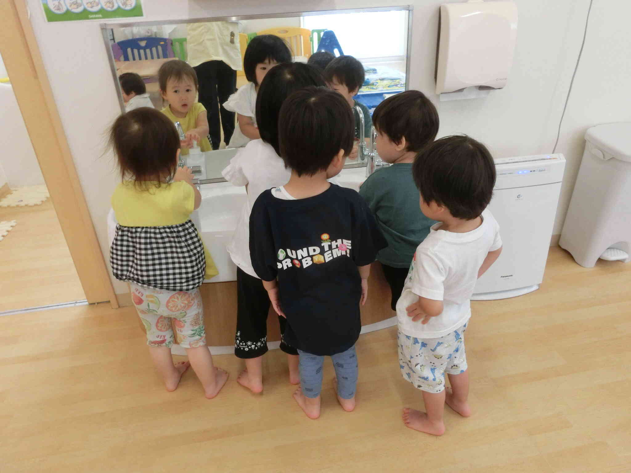 うさぎ組　手洗いは大事！！