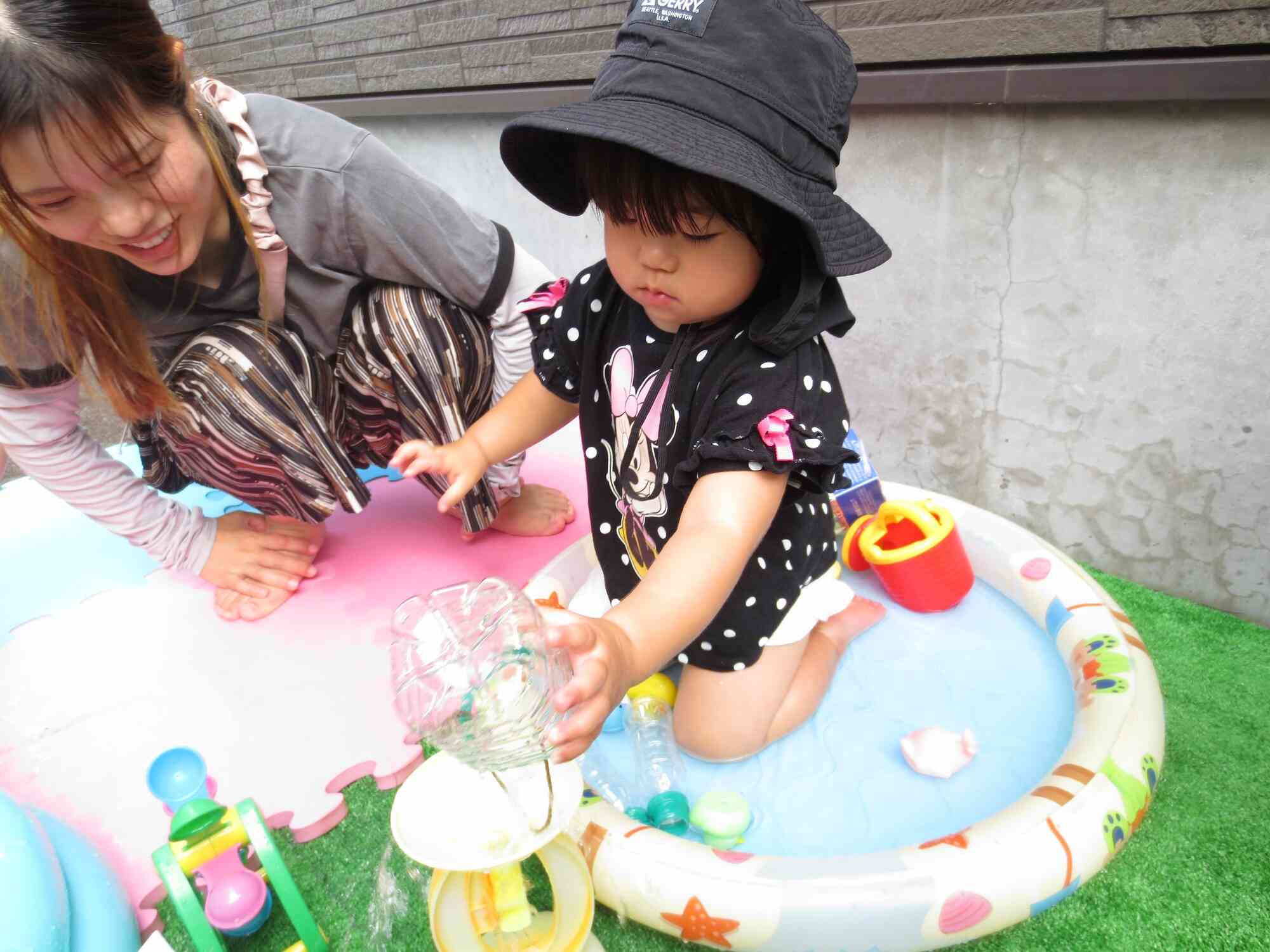 7月の子育て広場　水遊び