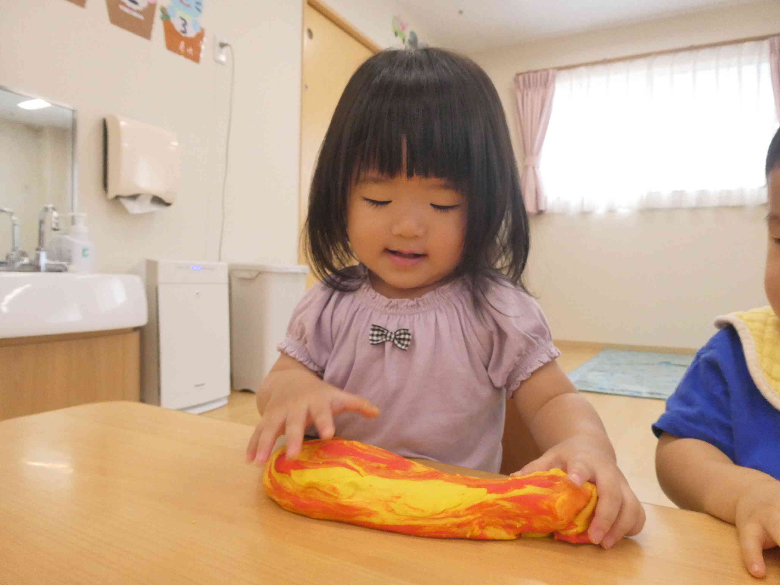 小麦粉粘土がくっついた！！