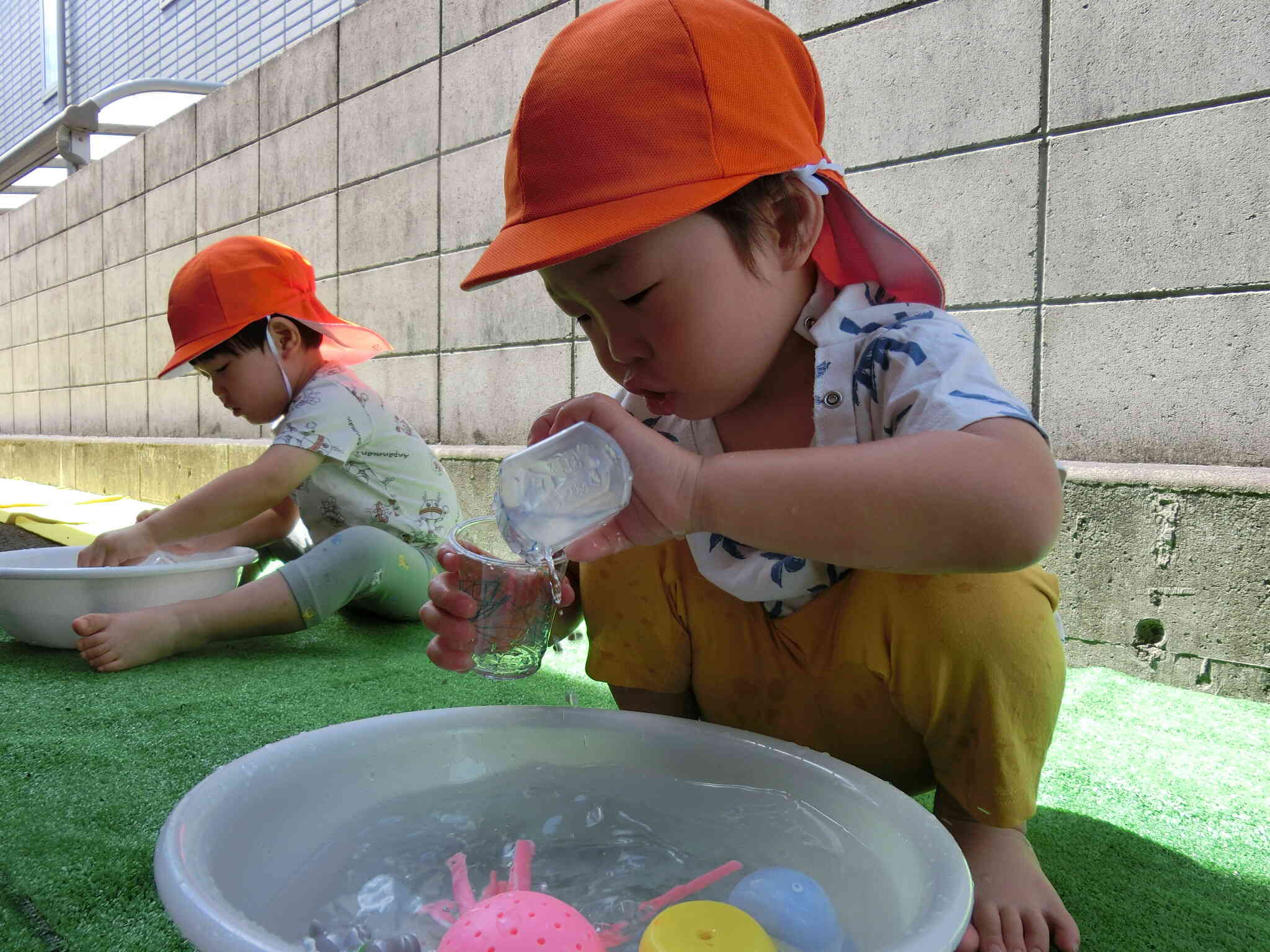 うさぎ組　水遊びは気持ちいいな♡