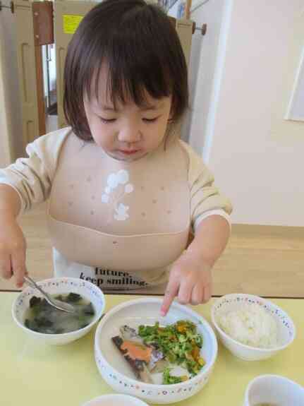 いよいよ給食の時間!