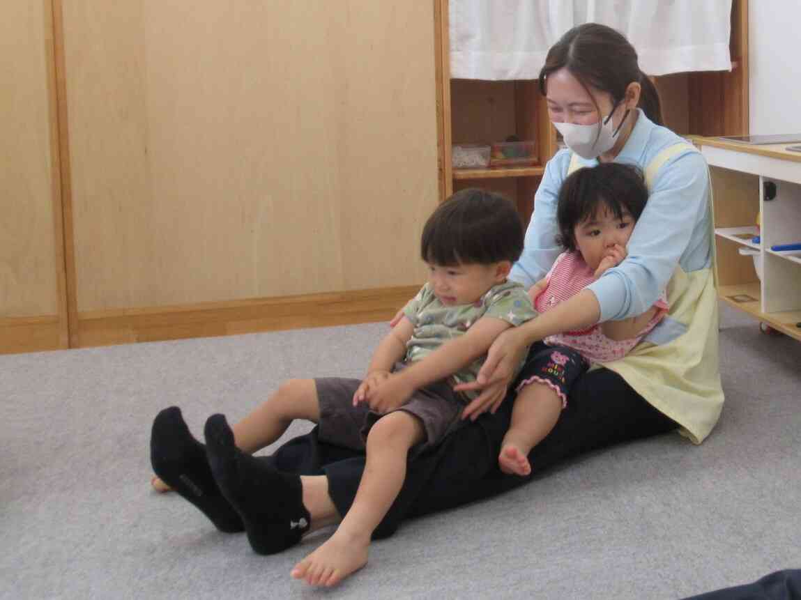 「ふれあい遊び、たのしいね。」
