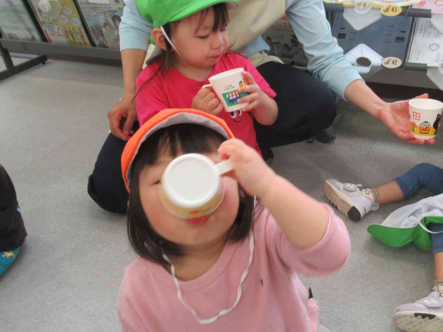 しっかりと水分補給を行ってから園に戻ります。