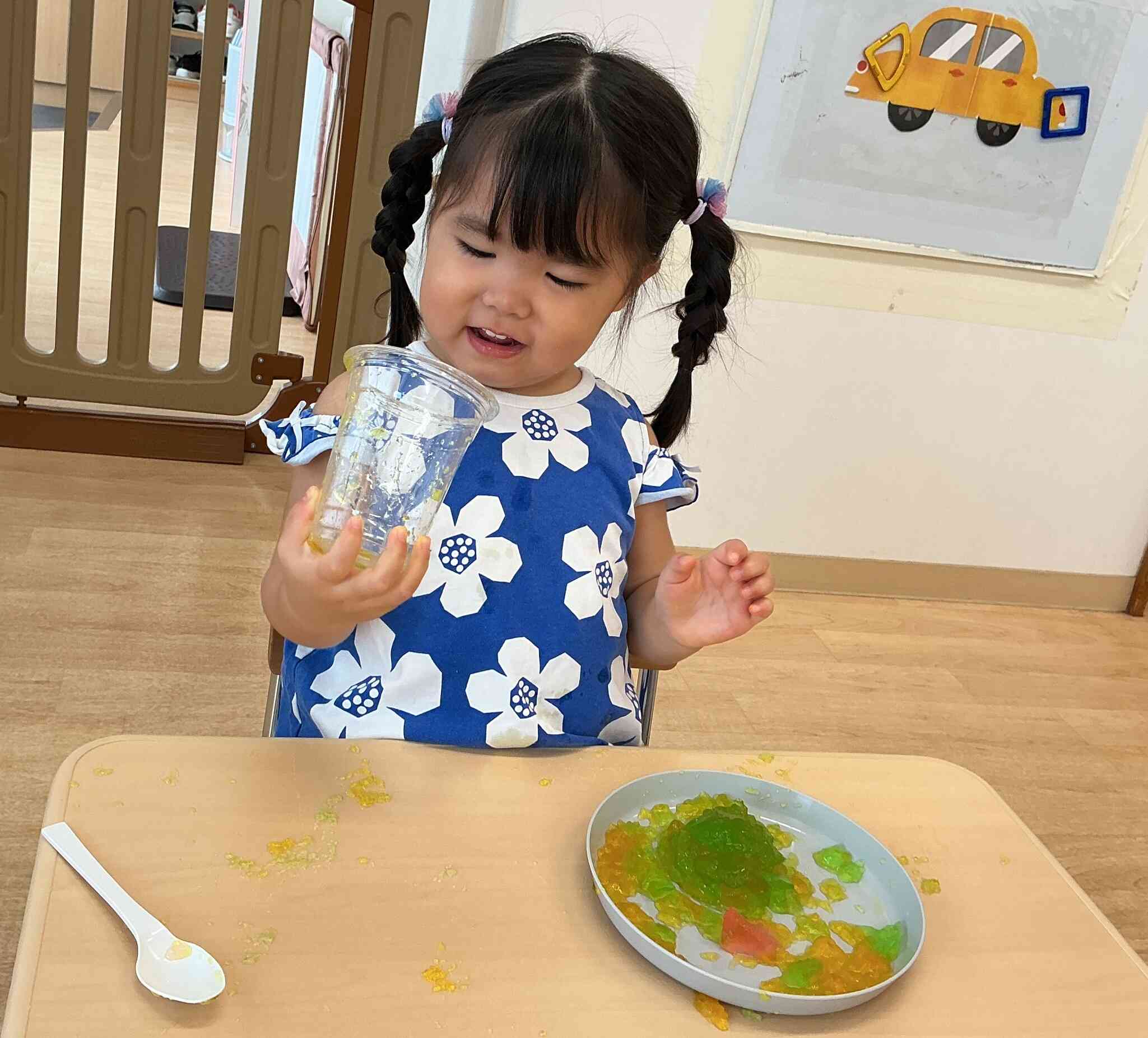 「きれいな色だね！」