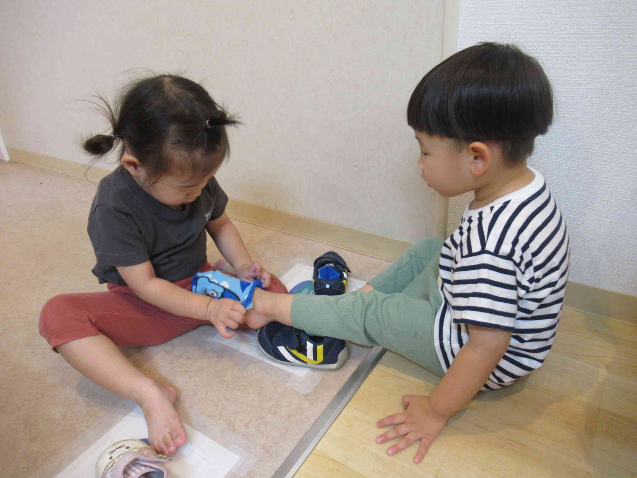 水やり前の一コマ