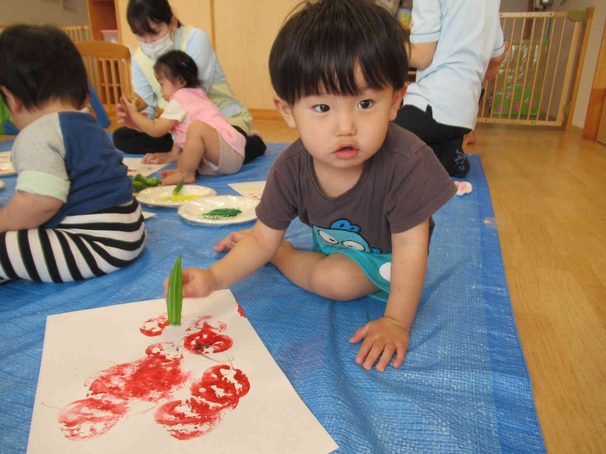 ぼくはオクラを選んだよ