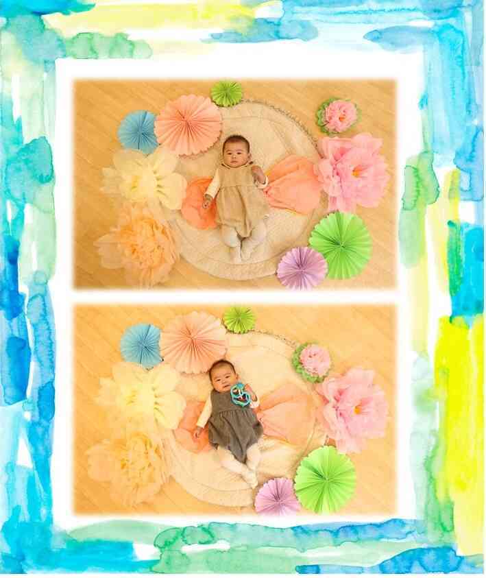 季節の寝相アート