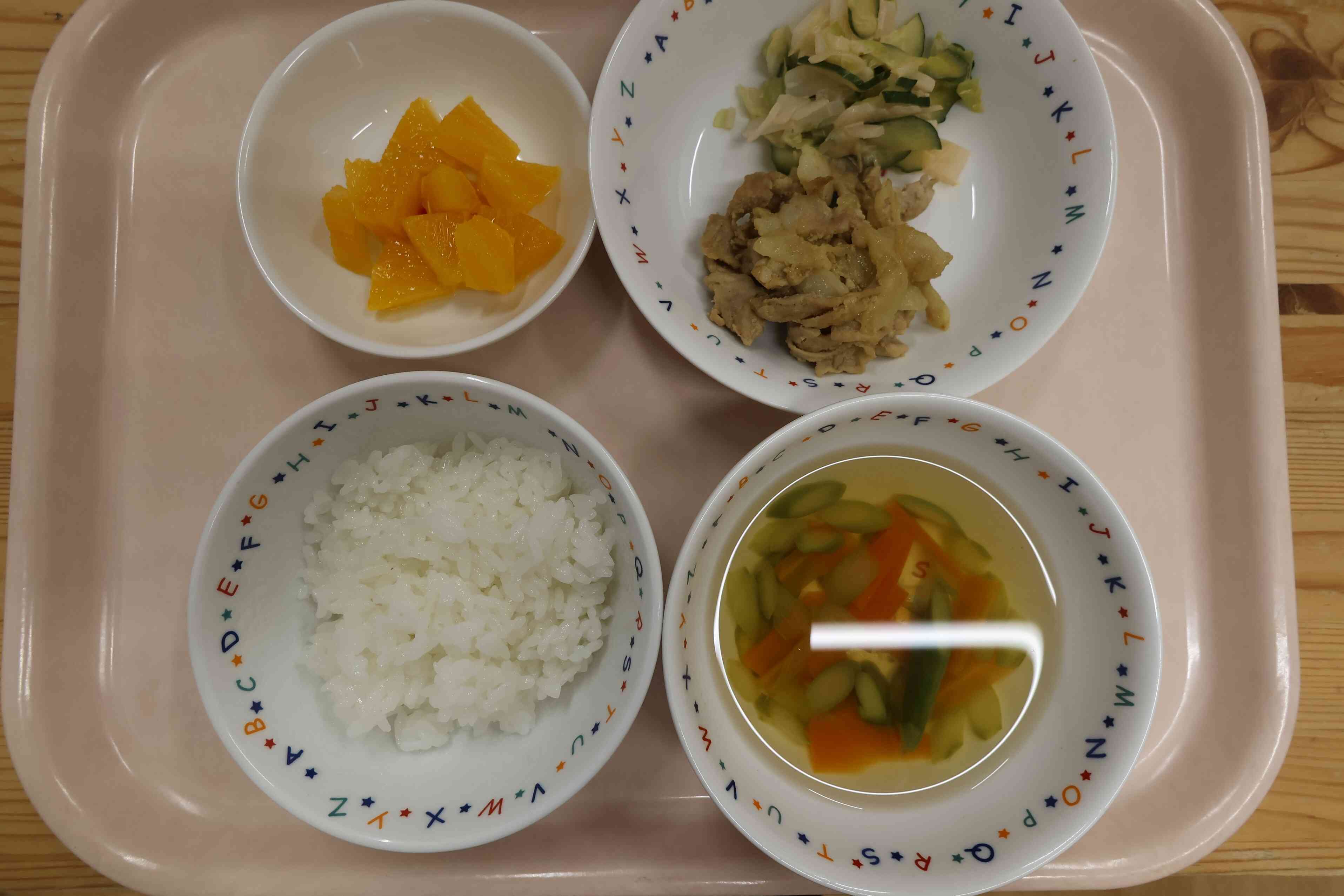 5月２６日（月）の給食です。