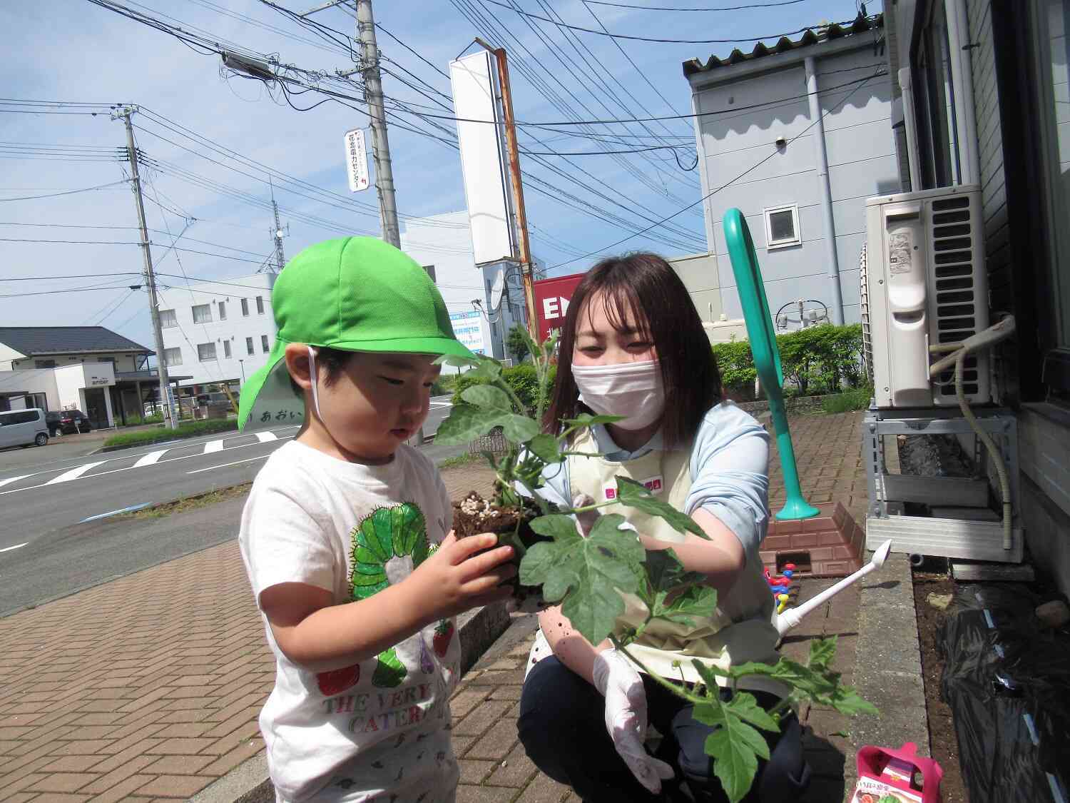 そっと優しく、植えてみよう