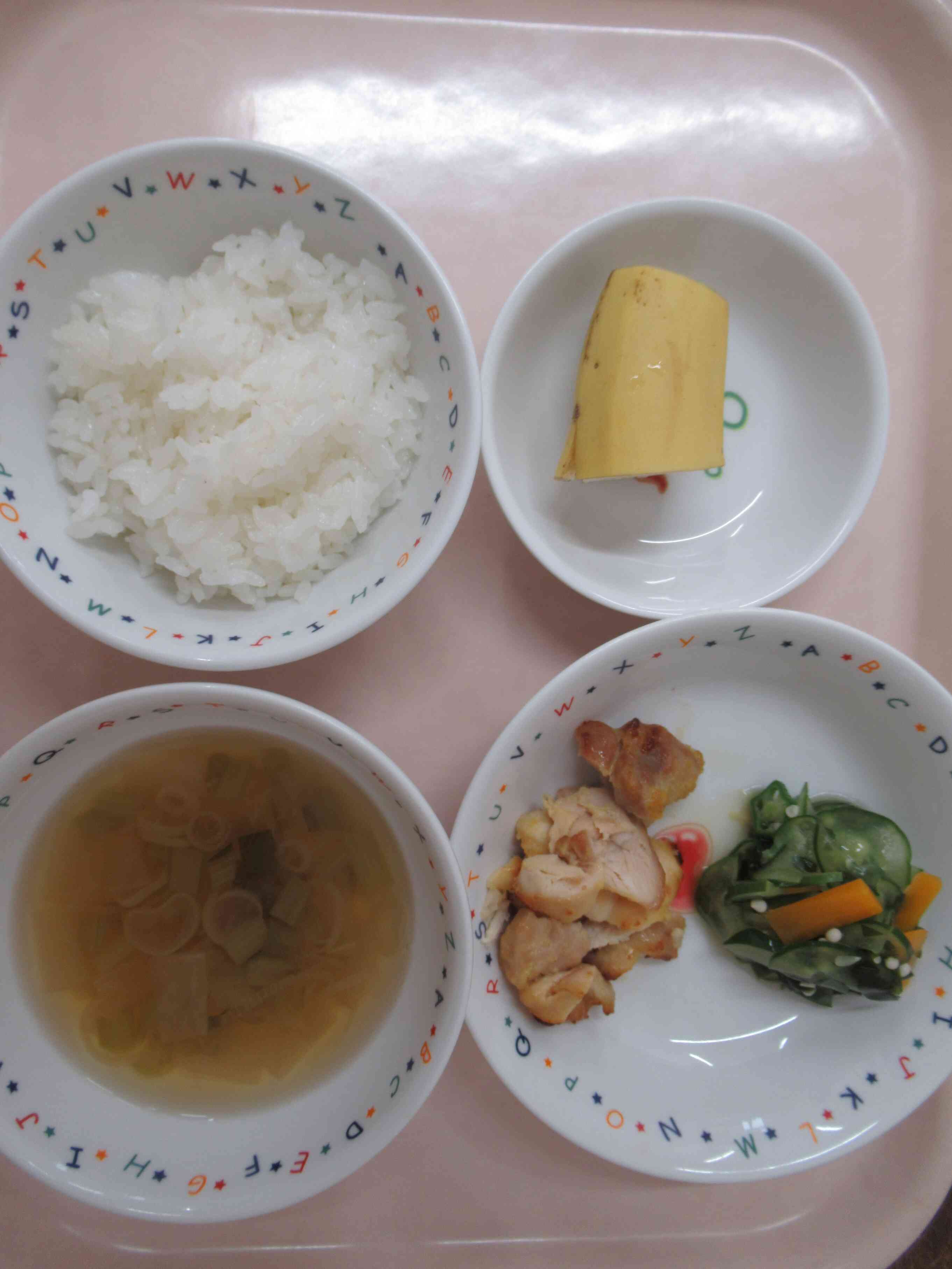 ９月６日（土）の給食です。