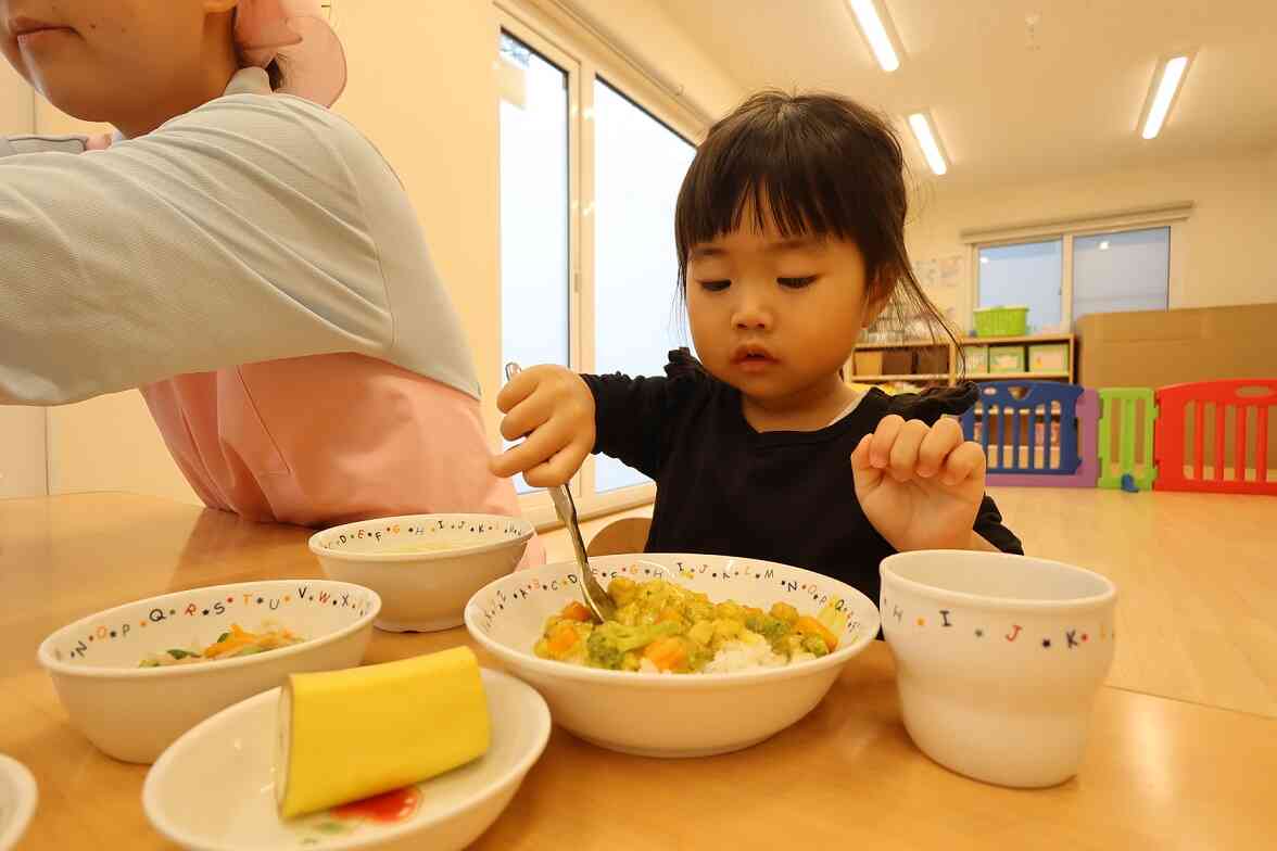 自分ですくって食べるよ