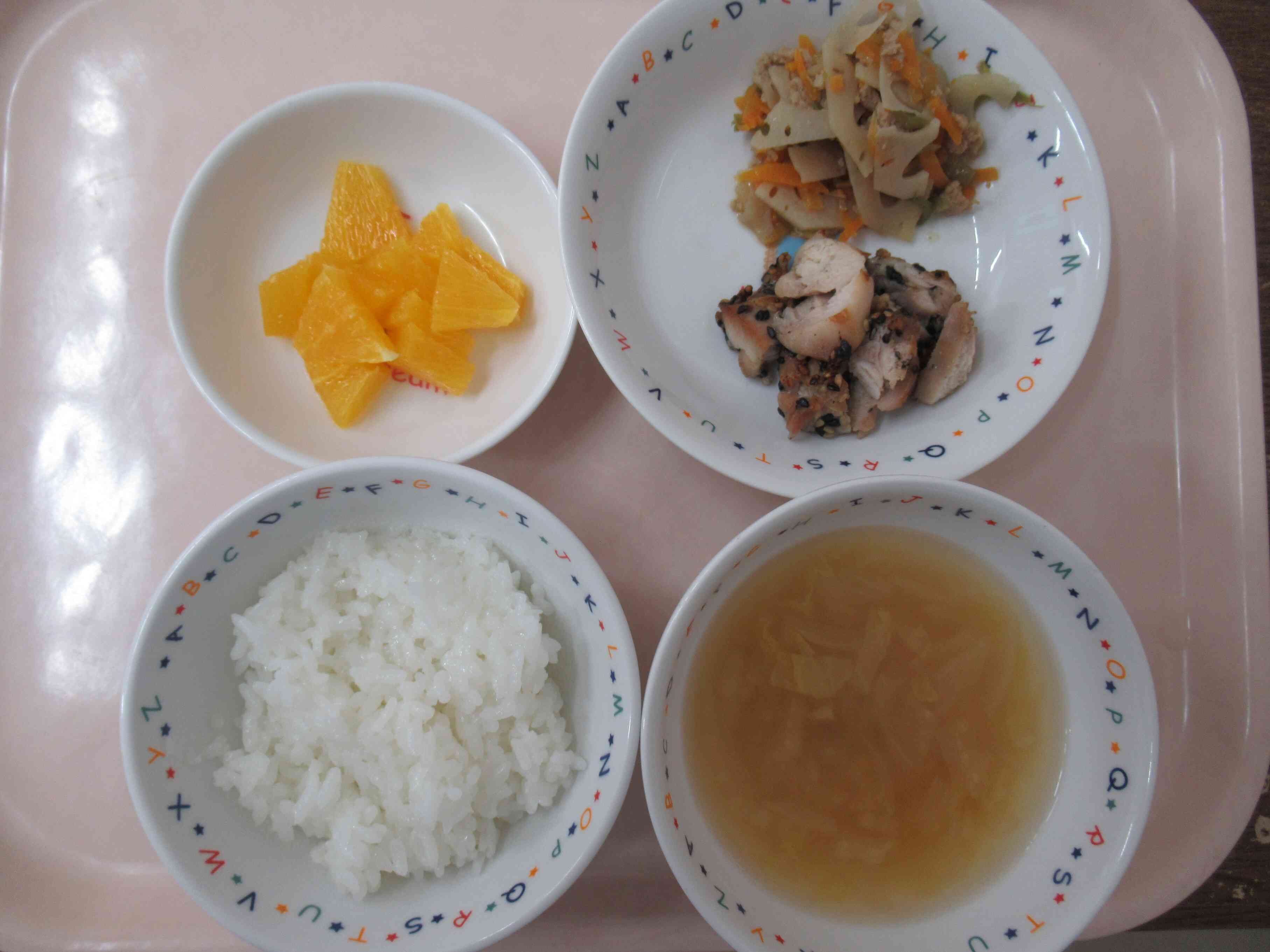 11月22日（土）の給食です。