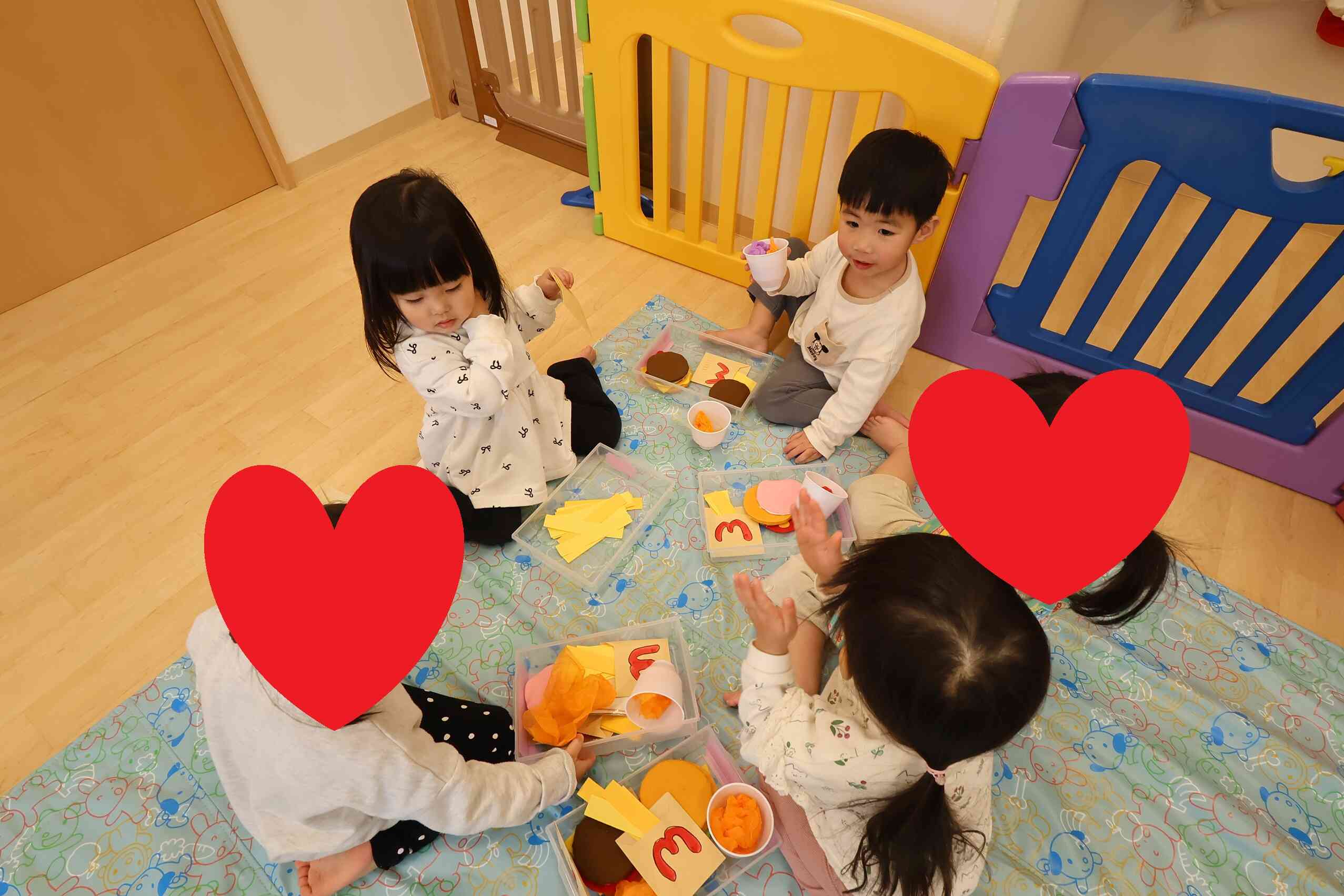 ハンバーガー屋さんごっこ