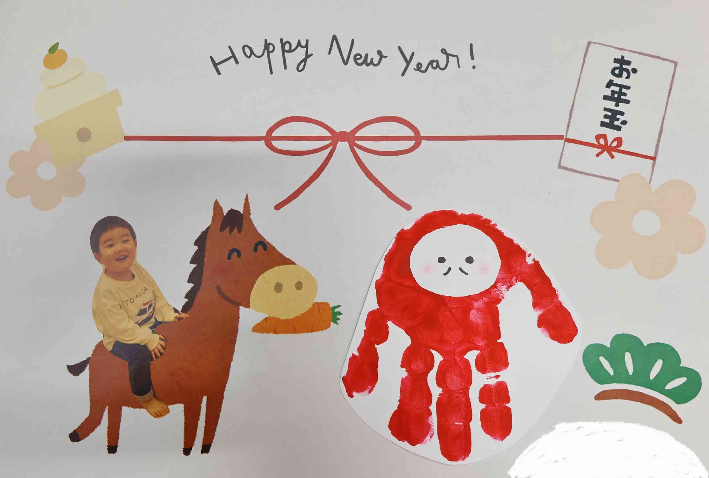 1月の手形アート