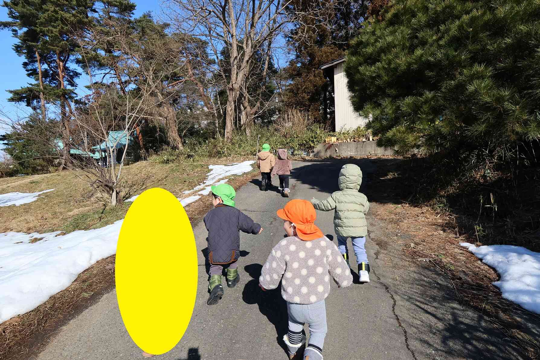 みんなで坂道ダッシュだ～！