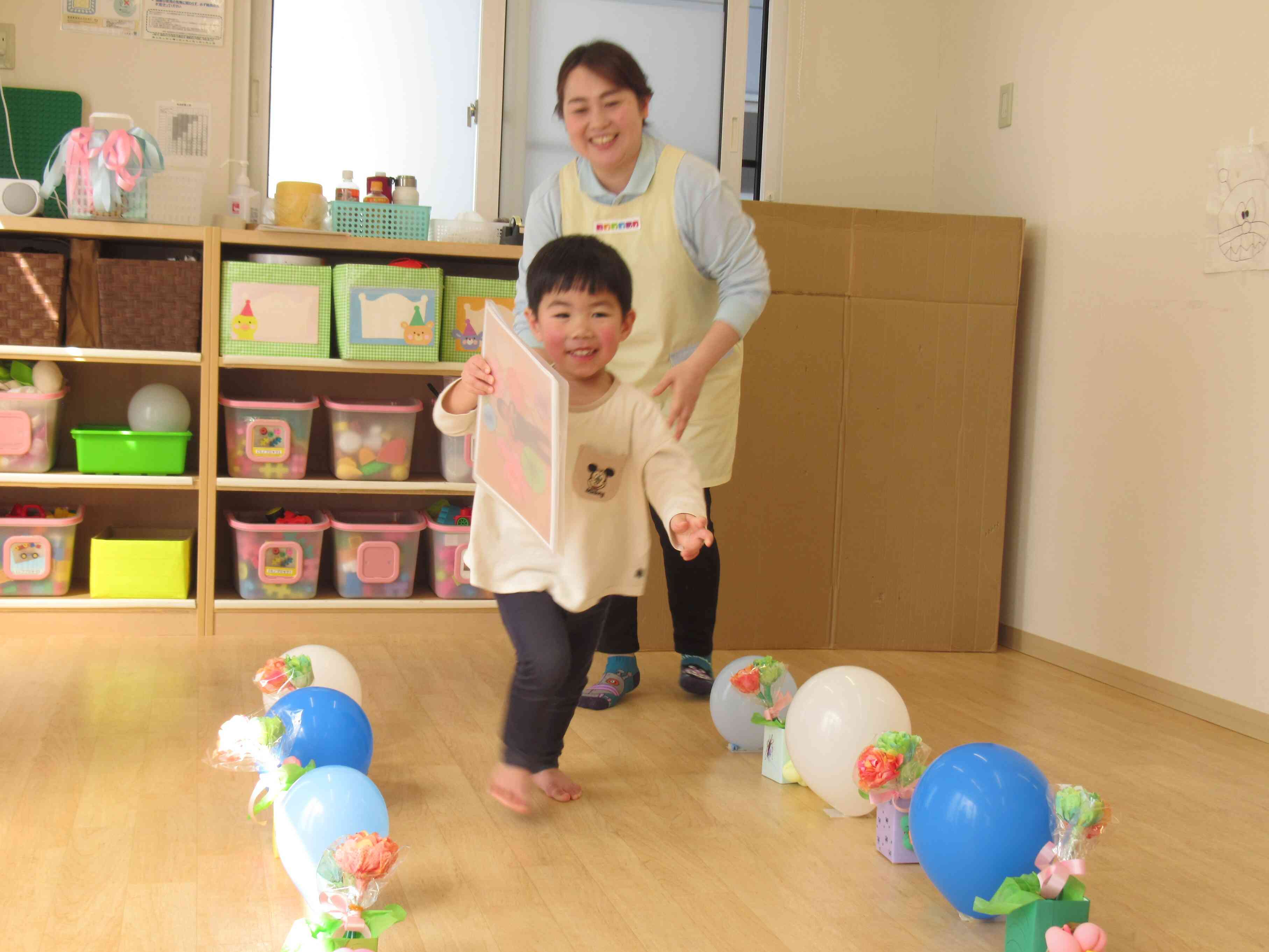 「ぼくももらったよ～！」